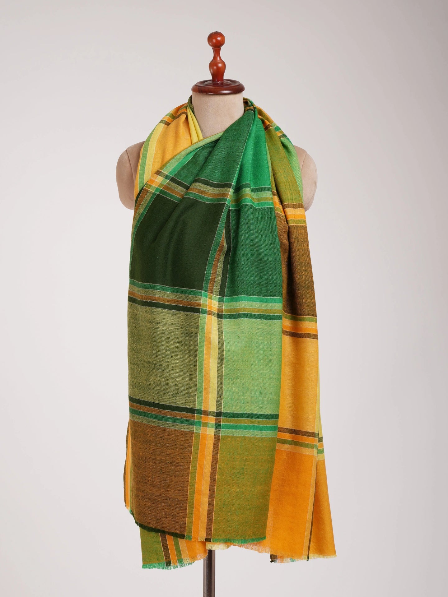 Contemporary Handwoven Original Pashmina Shawl Shahkaar