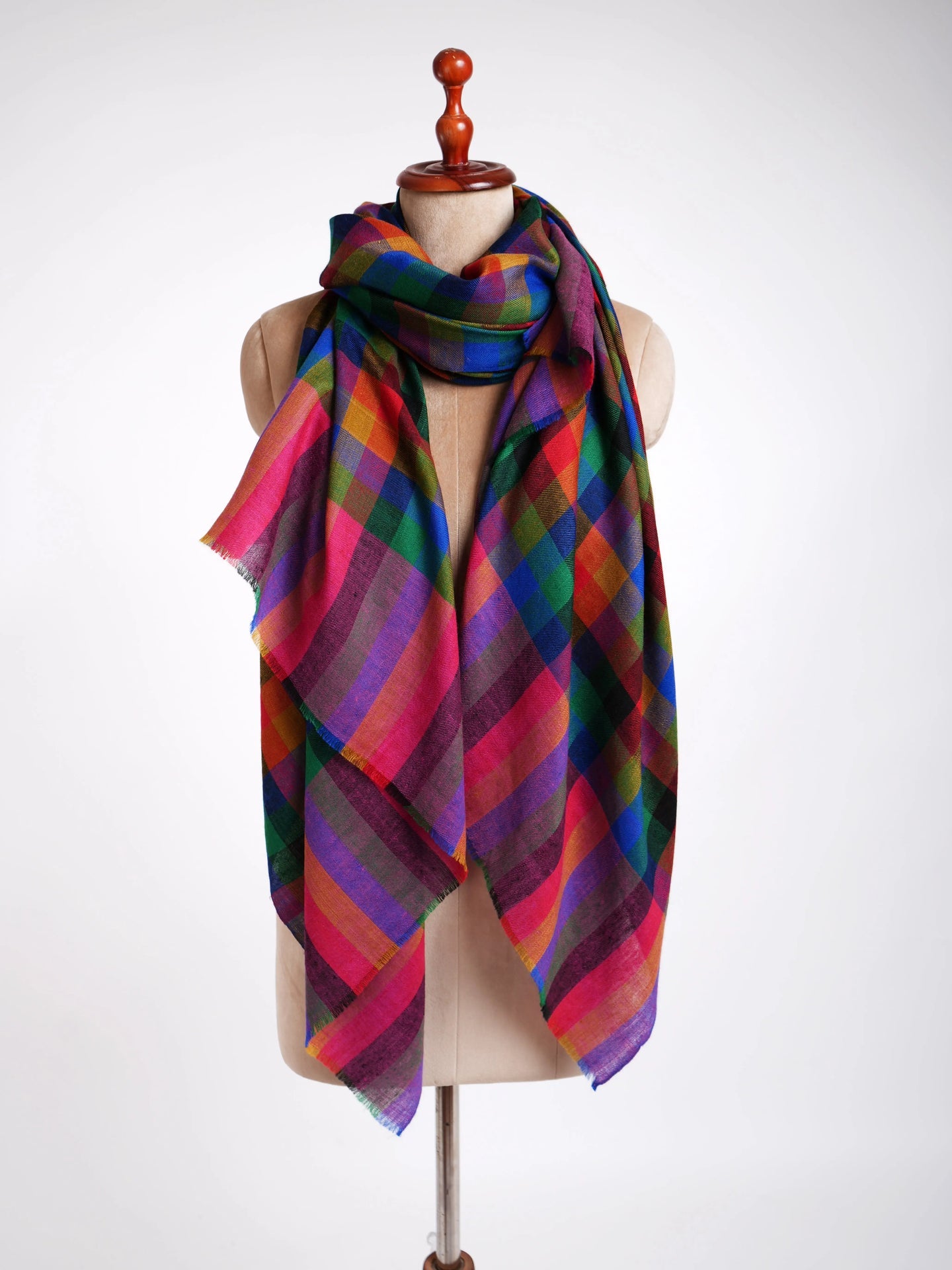 Contemporary Multicolor Pashmina Shawl Shahkaar