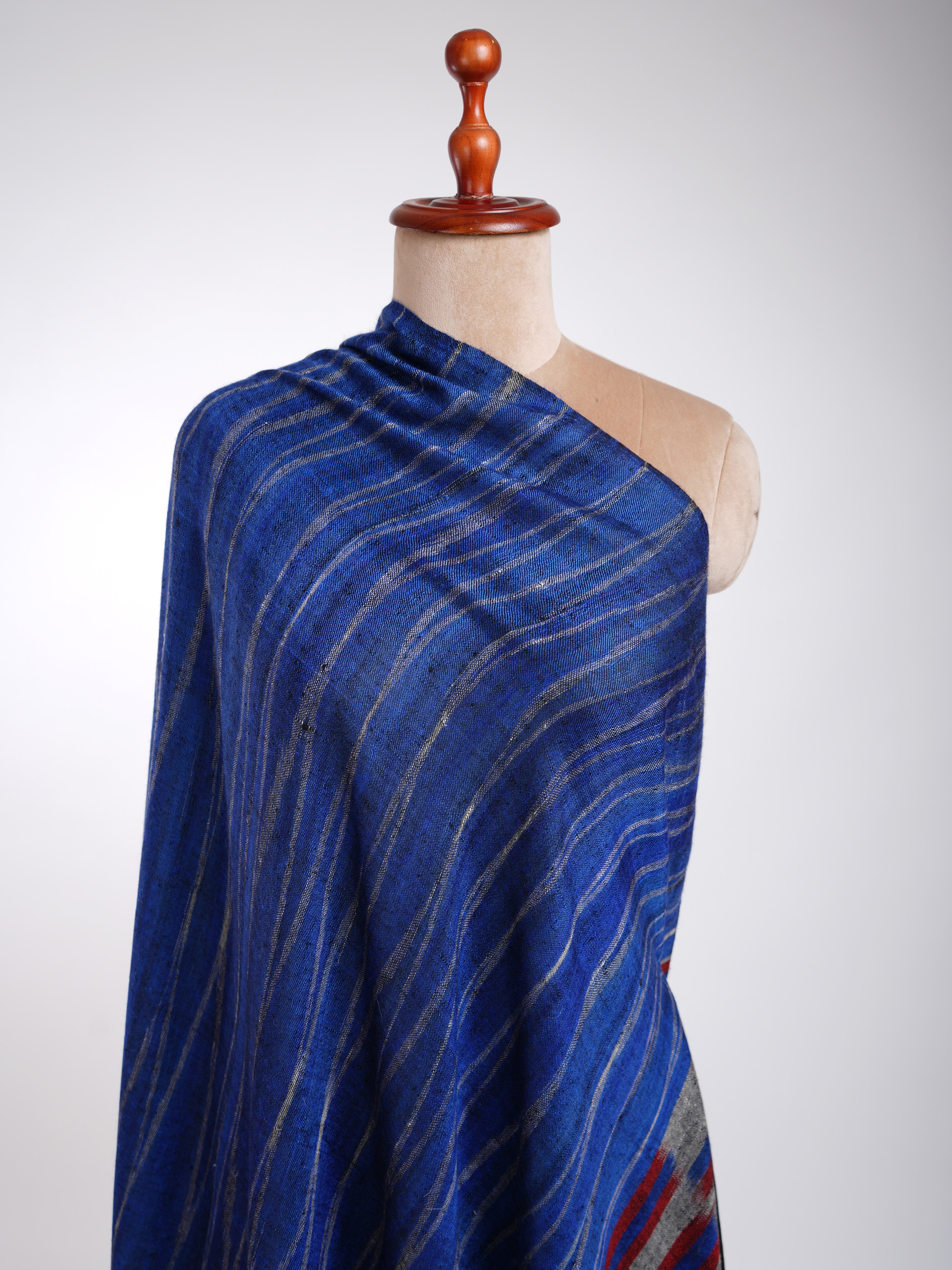 Scialle Pashmina blu contemporaneo