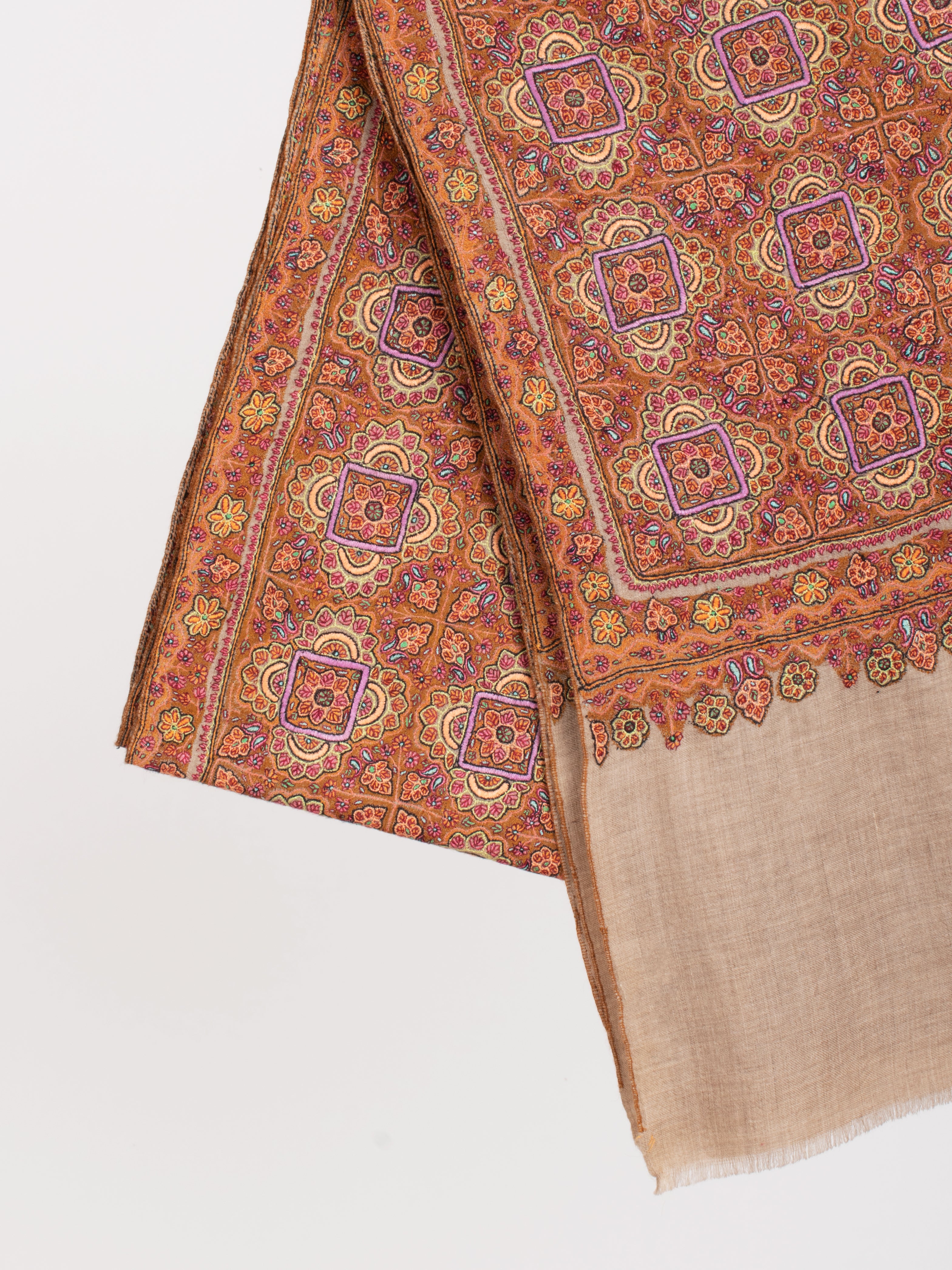 Châle Jamavar Pashmina de mariée exclusif pour mariage