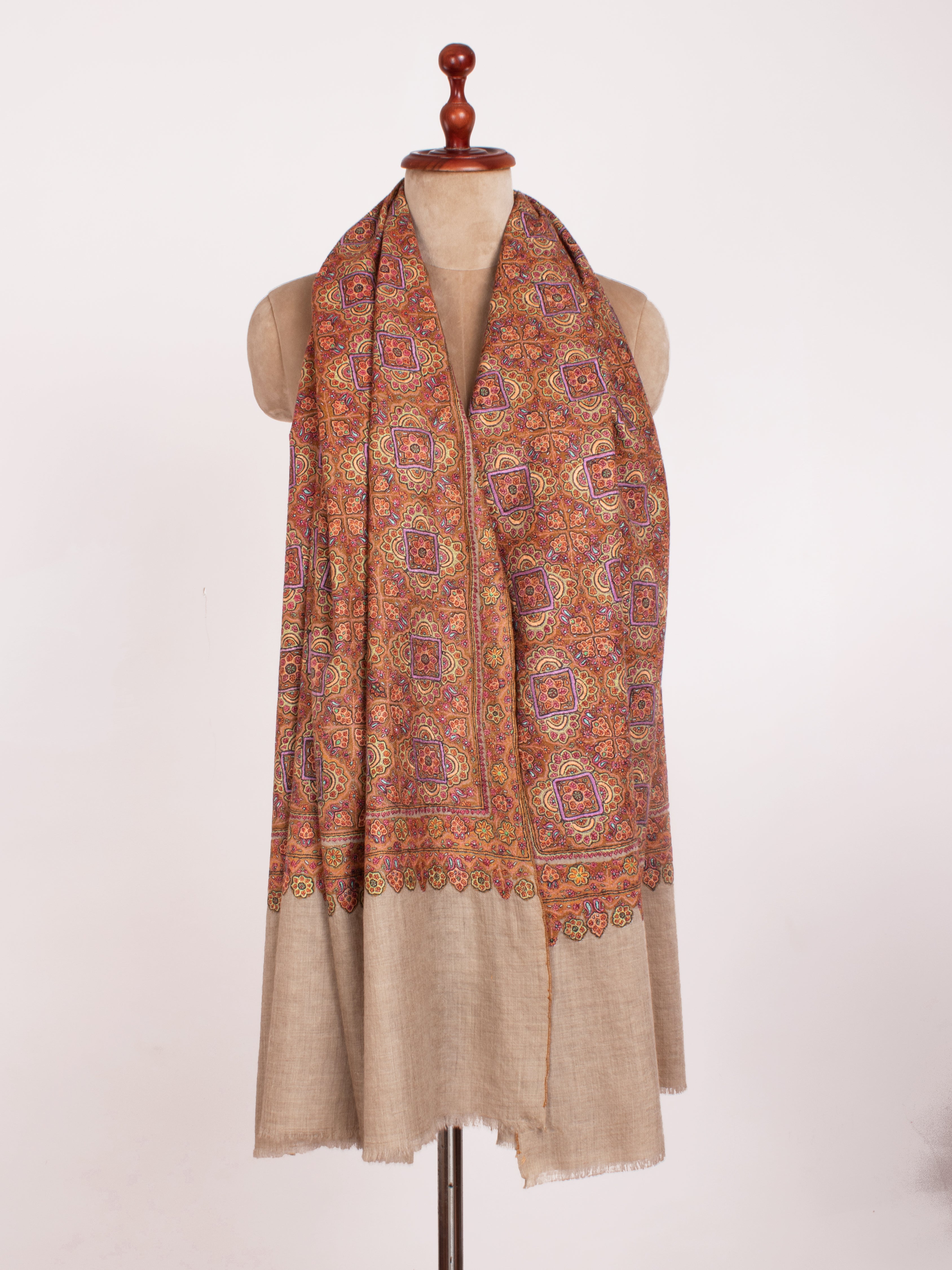 Châle Jamavar Pashmina de mariée exclusif pour mariage