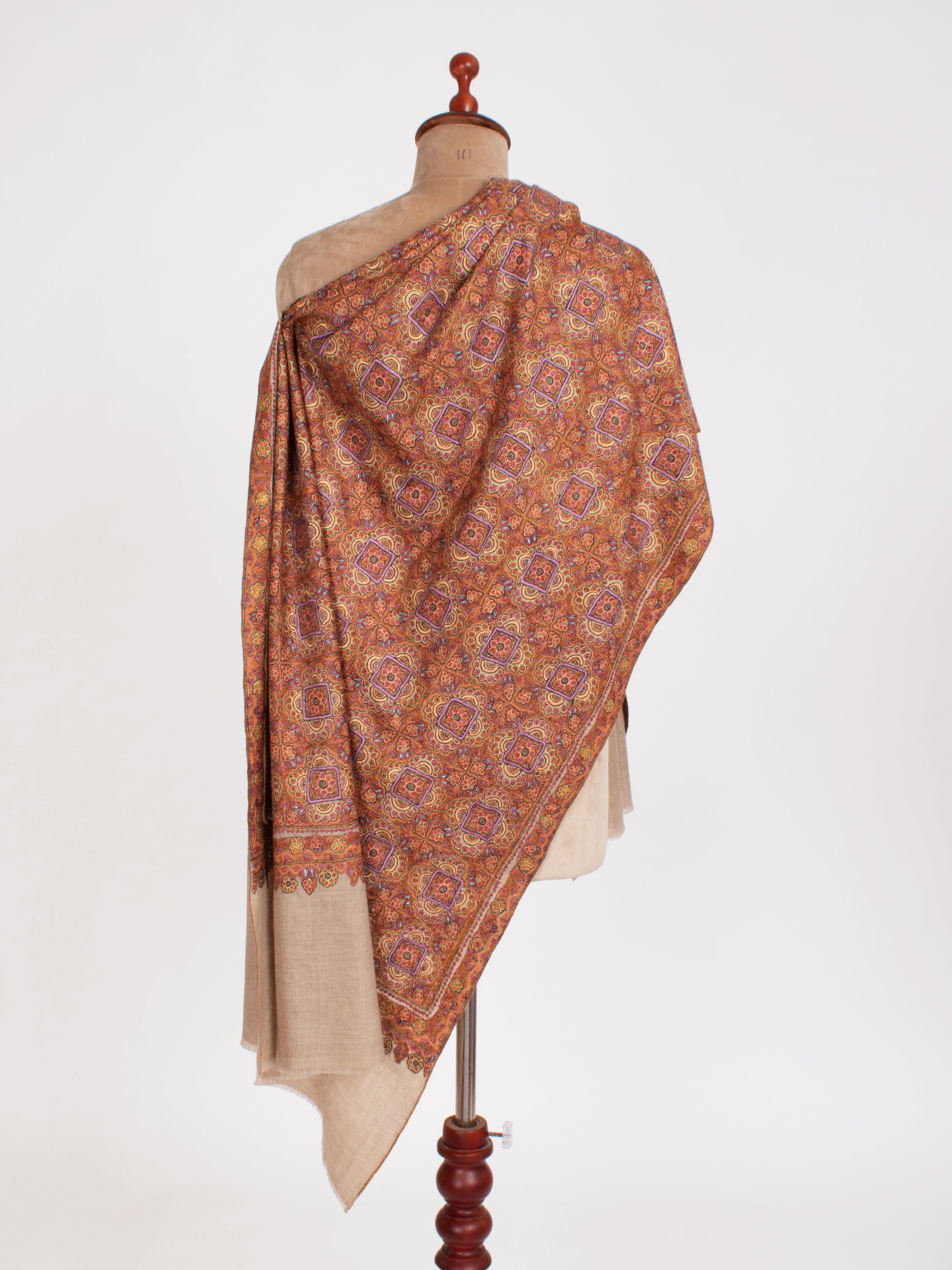 Châle Jamavar Pashmina de mariée exclusif pour mariage