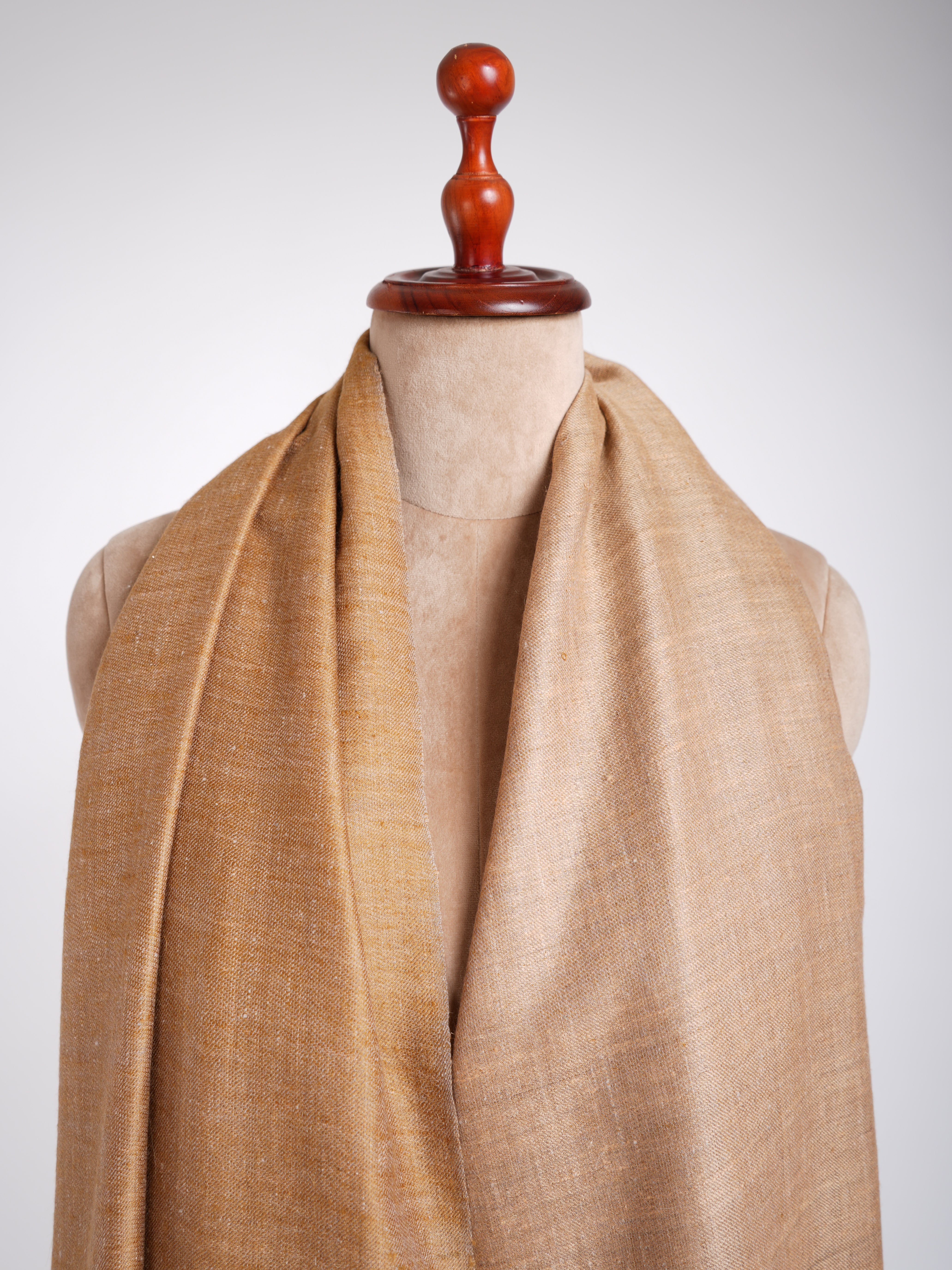 Châle Pashmina tissé à la main Dorukha Golden Glow