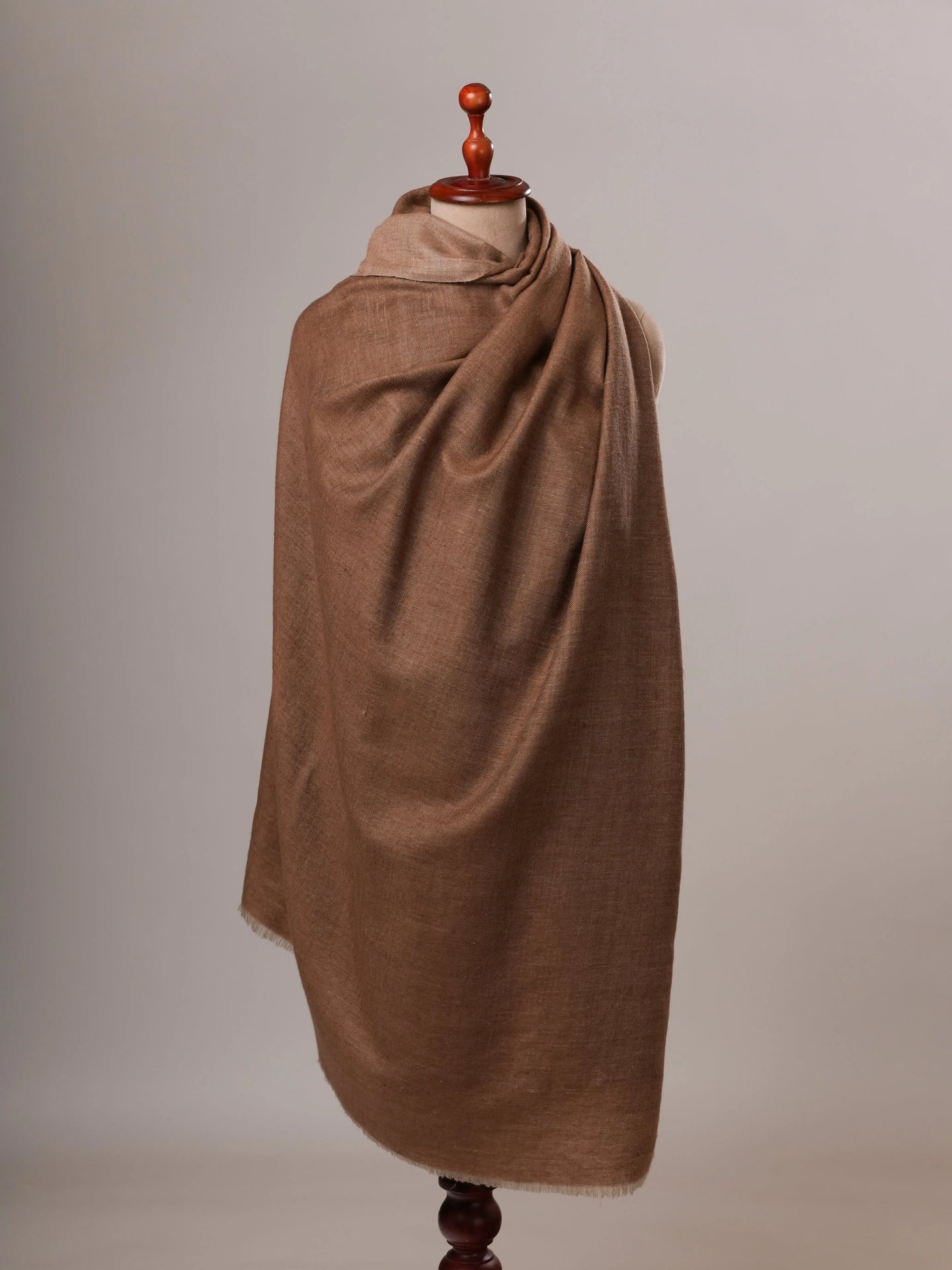 Dual Tone Handspun Handwoven Pure Pashmina Shawl Shahkaar