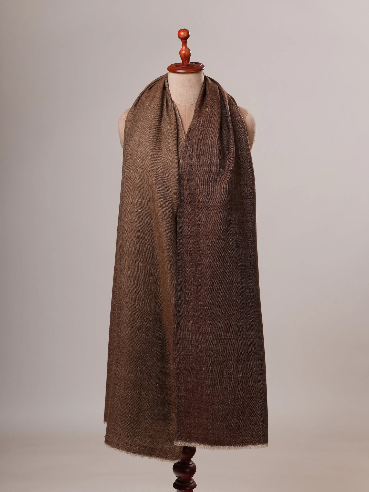 Dual Tone Handspun Soft Handwoven Pashmina Shawl Shahkaar