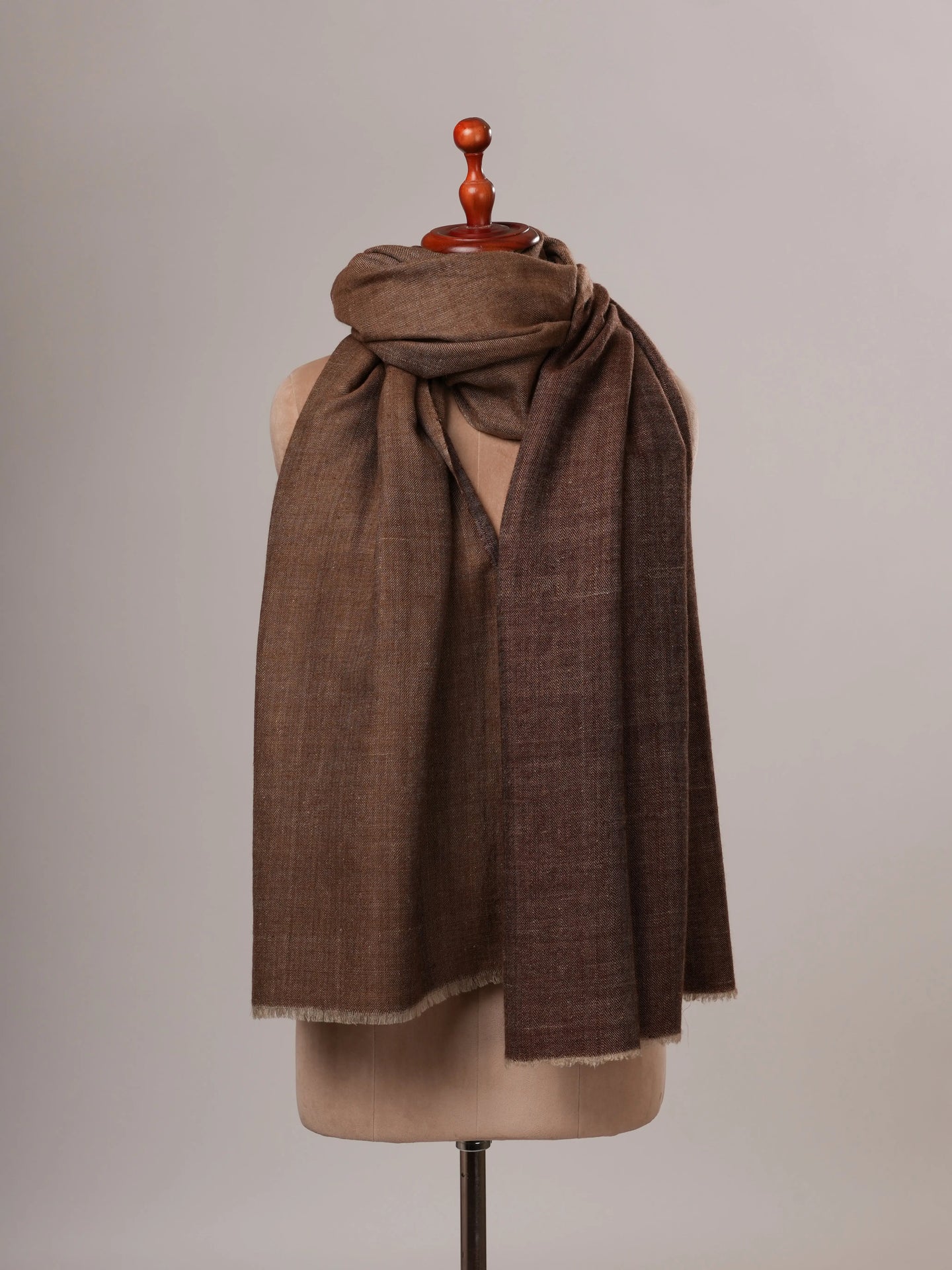 Dual Tone Handspun Soft Handwoven Pashmina Shawl Shahkaar