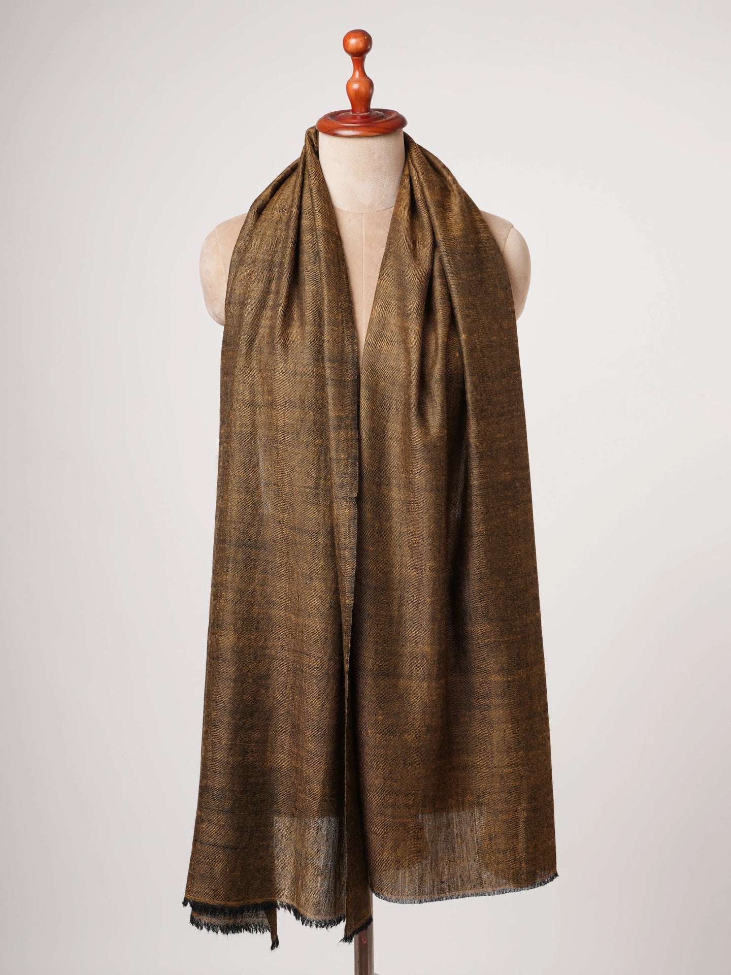 Featherlight Baby Soft Golden Luxurious Cashmere Scarf – Lightweight & Elegant Shahkaar