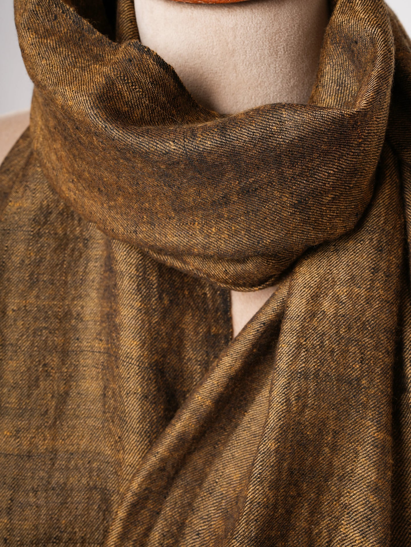 Featherlight Baby Soft Golden Luxurious Cashmere Scarf – Lightweight & Elegant Shahkaar