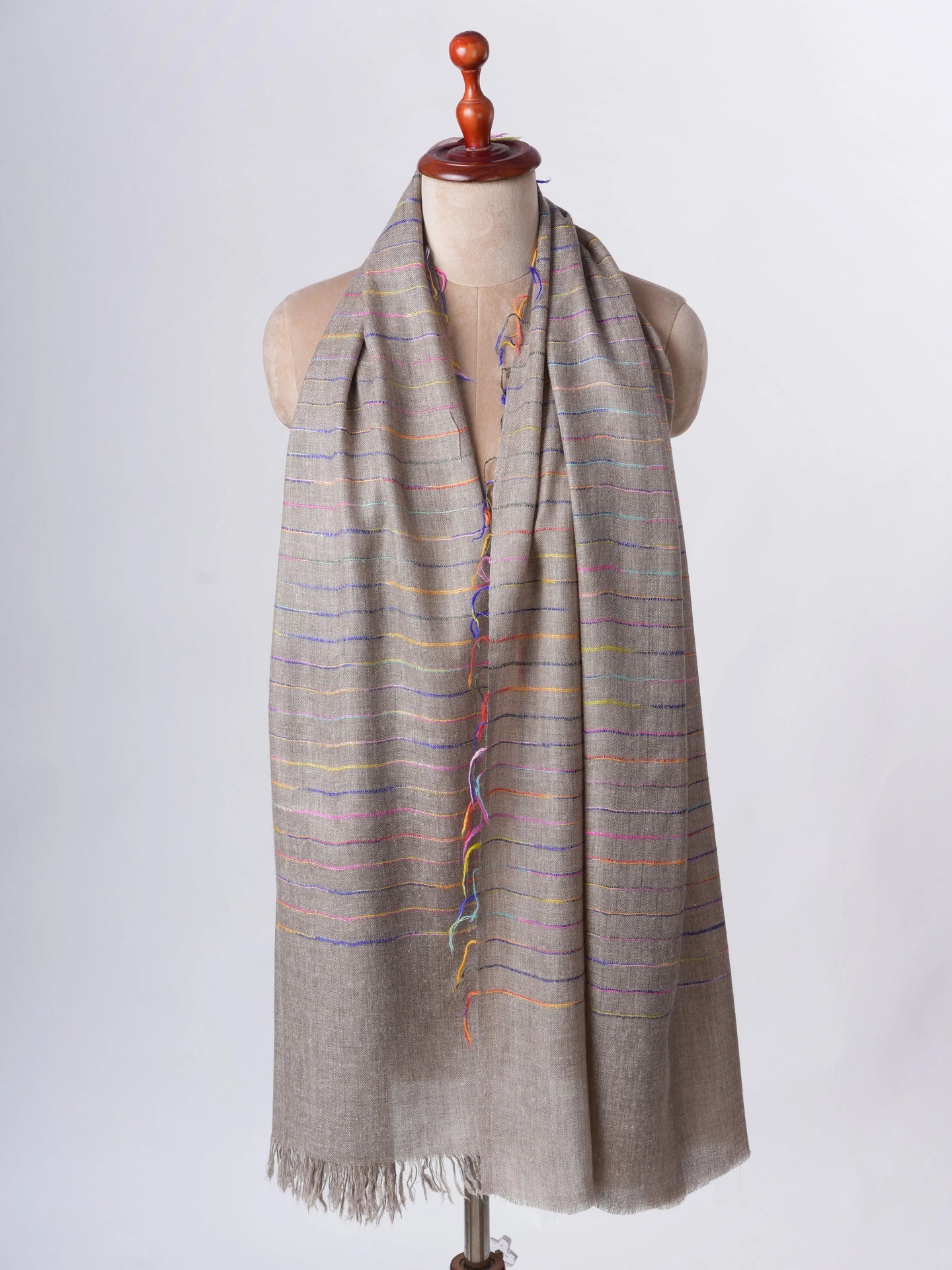 Featherlight Handloomed Baby Soft Cashmere Scarf – Authentic Airy Luxuriously Soft Shahkaar