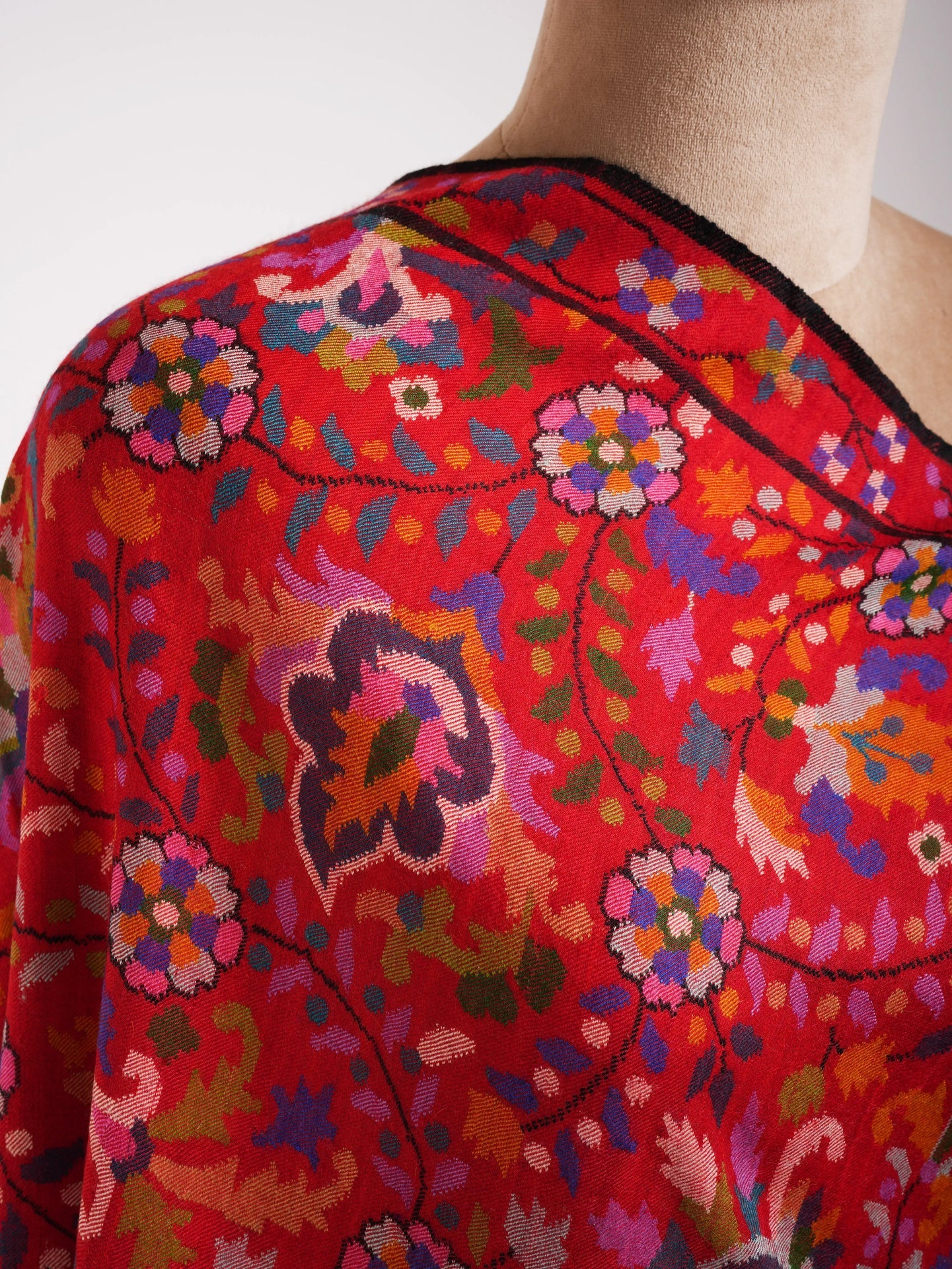 Handmade Artistic Kashmiri Kani Pashmina Jamavar Shawl Shahkaar