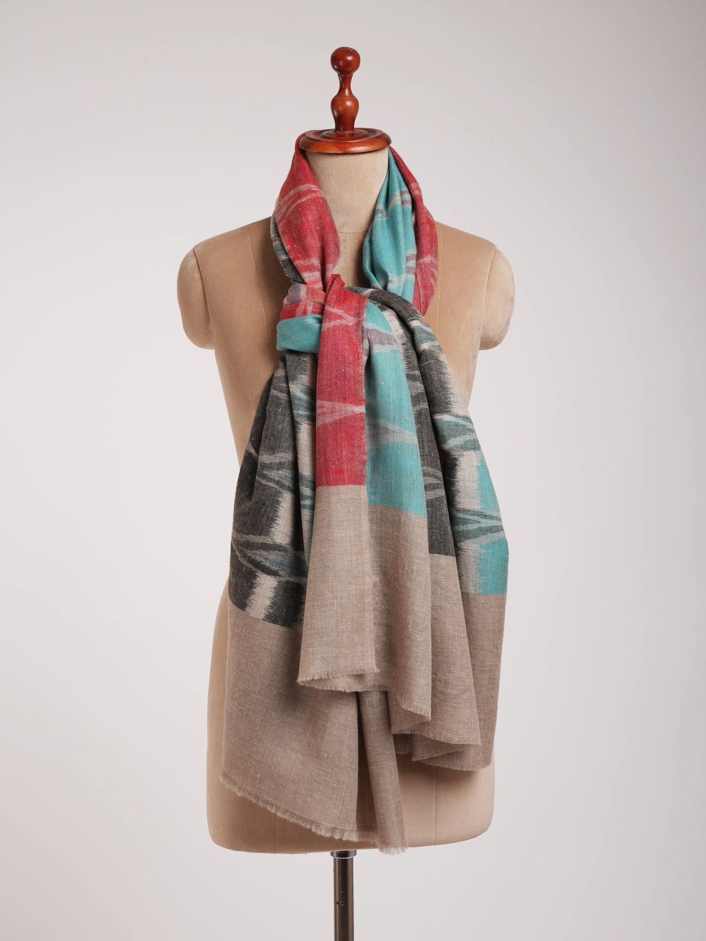 Handwoven Indian Original Pashmina Shawl Shahkaar