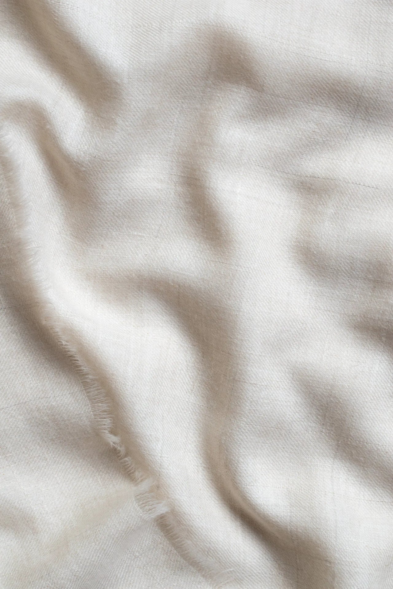 Handwoven Natural Off White Pashmina Fabric | Pure Cashmere Handloom Textile | Lightweight Soft Material | Luxury Fabric Sewing & Crafting Shahkaar