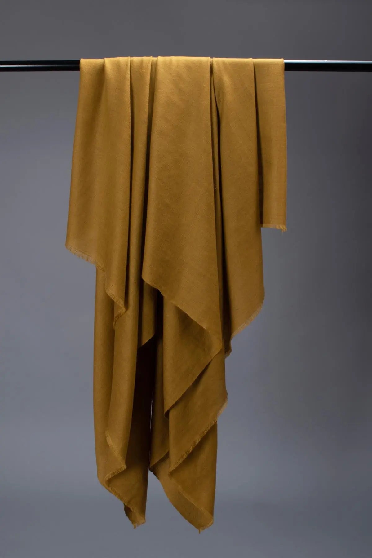 Mustard Handspun Pashmina Shahkaar