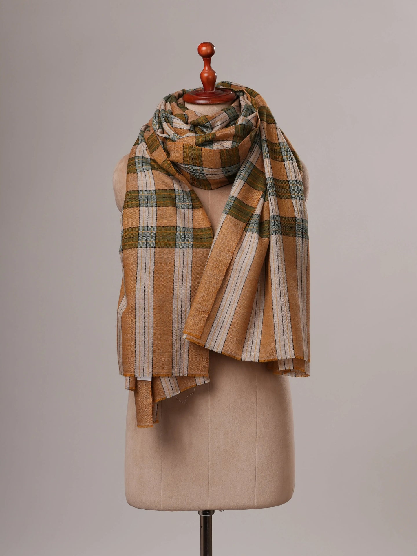 Oversized Featherlight Handwoven Kashmiri Pashmina Shawl Shahkaar