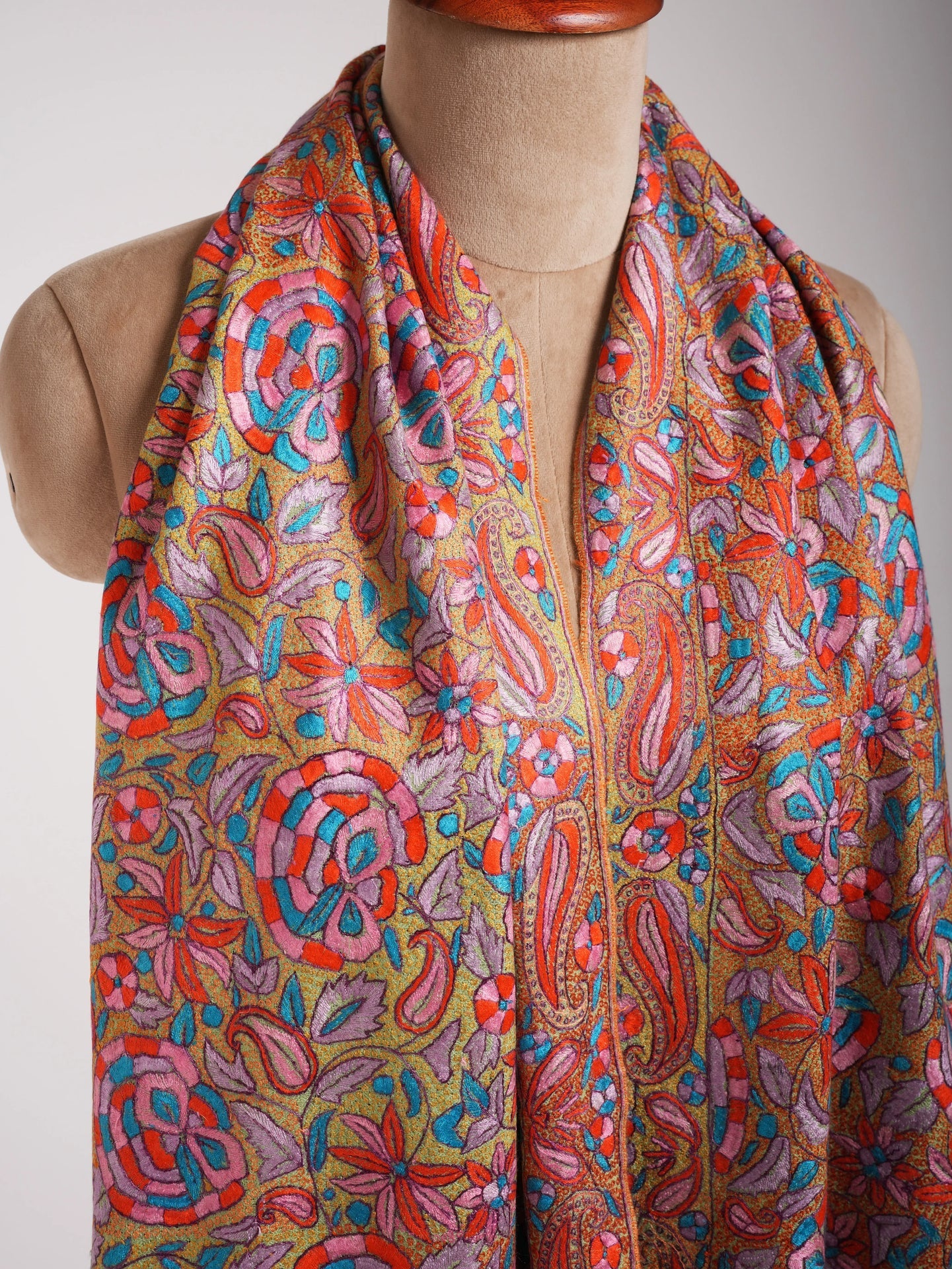 Papermachie Jamavar Handwoven Cashmere Scarf Shahkaar