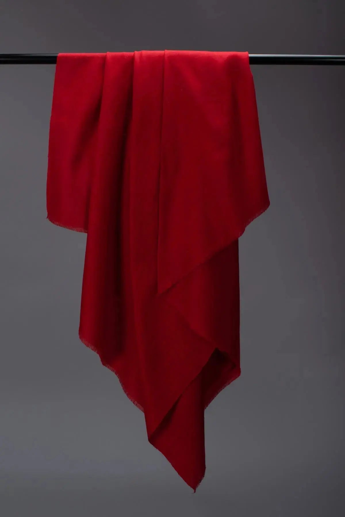 Red Handspun Pashmina Shahkaar
