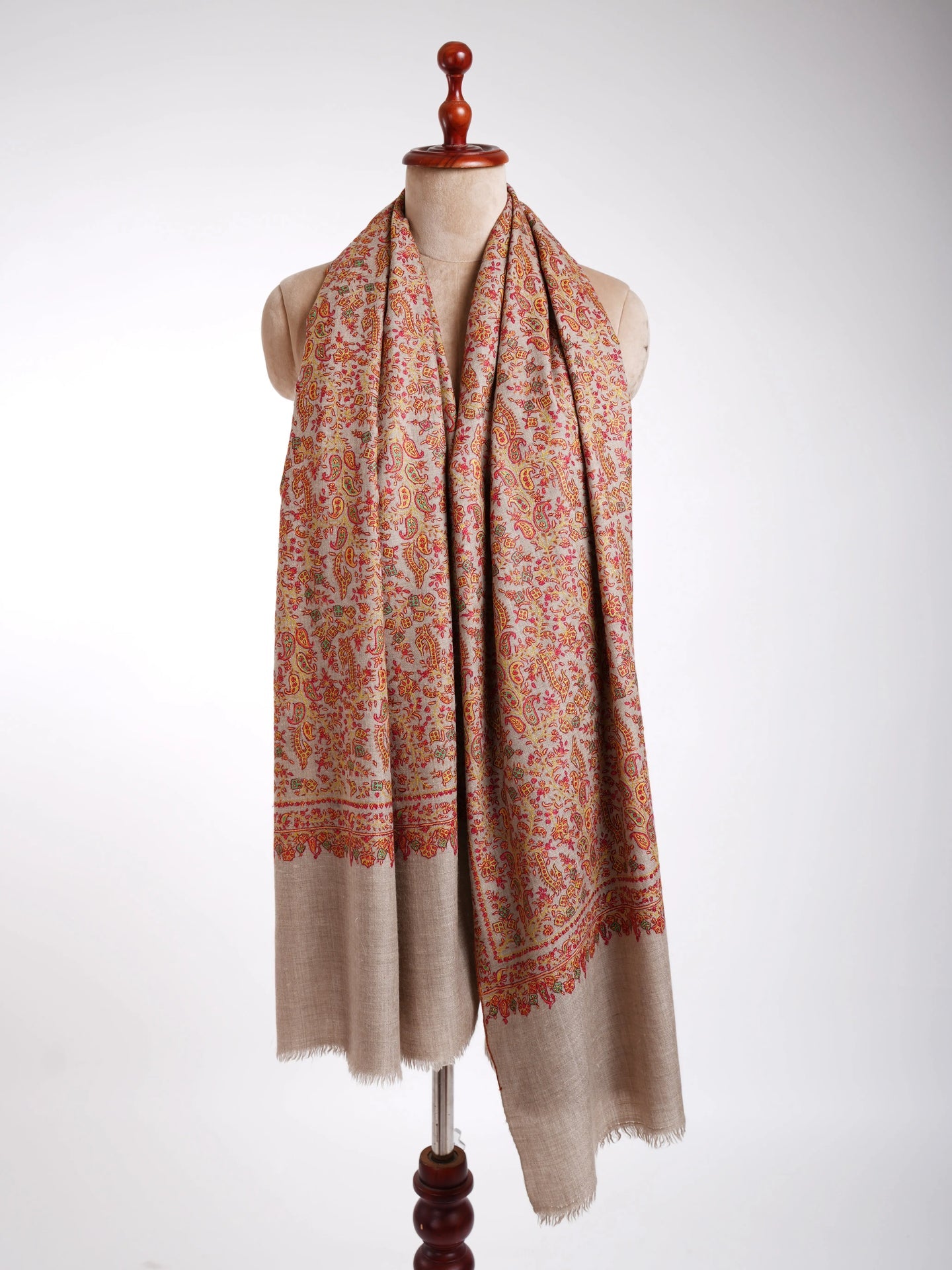 Sozni Handmade Pure Pashmina Shawl Shahkaar