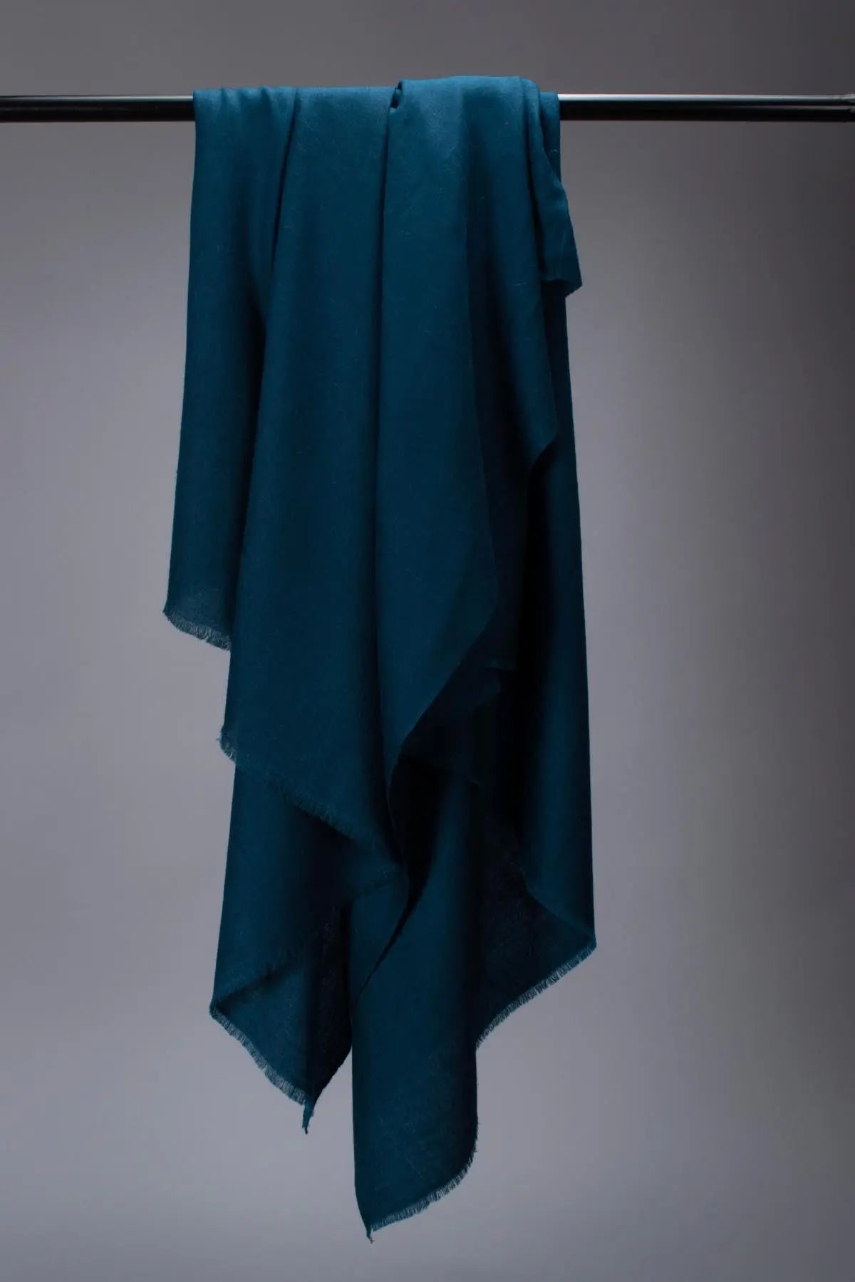 Teal Hand Spun Pashmina Shahkaar