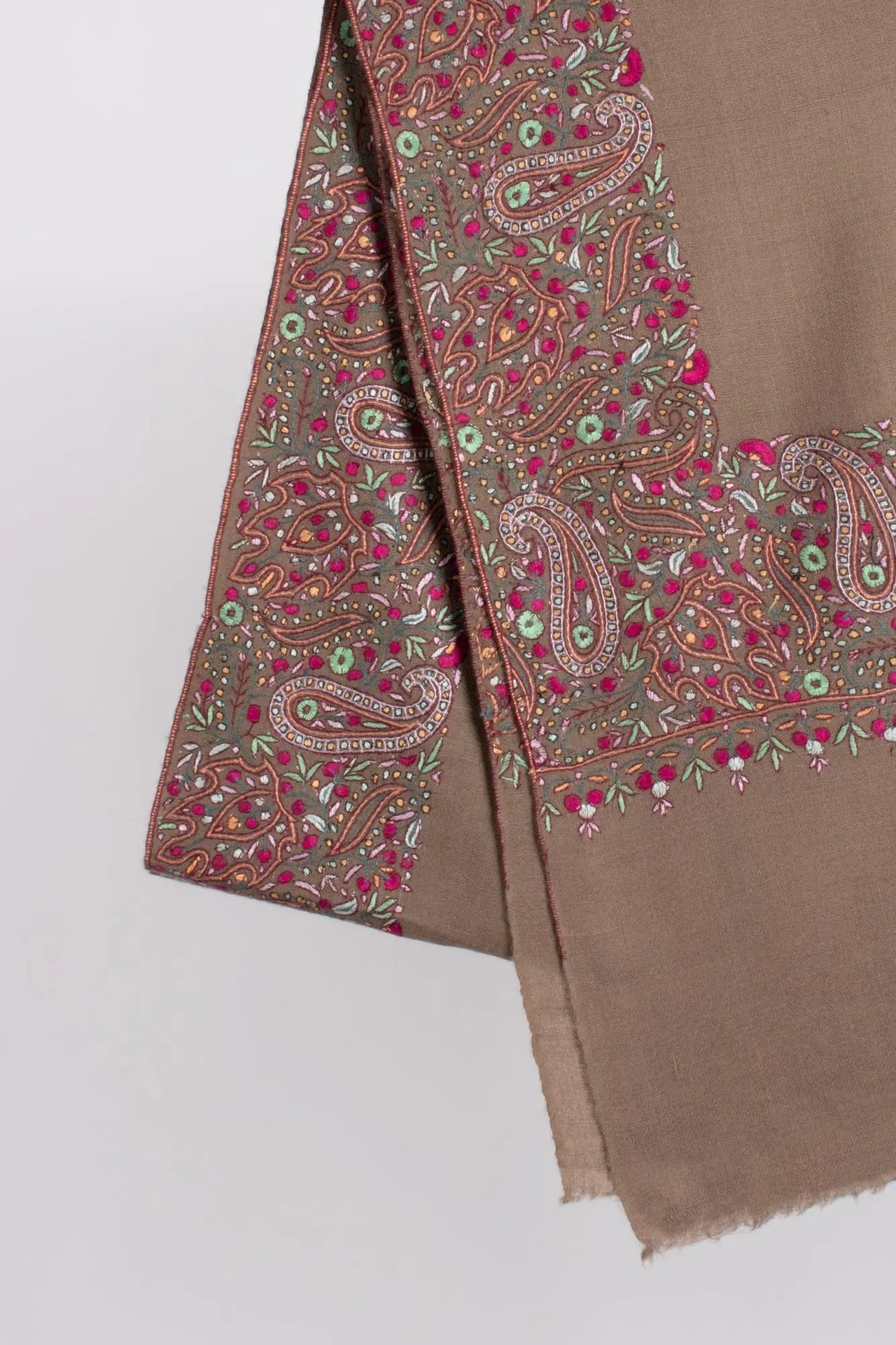 Toosh Color Kalan Daur Pashmina Wrap - LYME Shahkaar