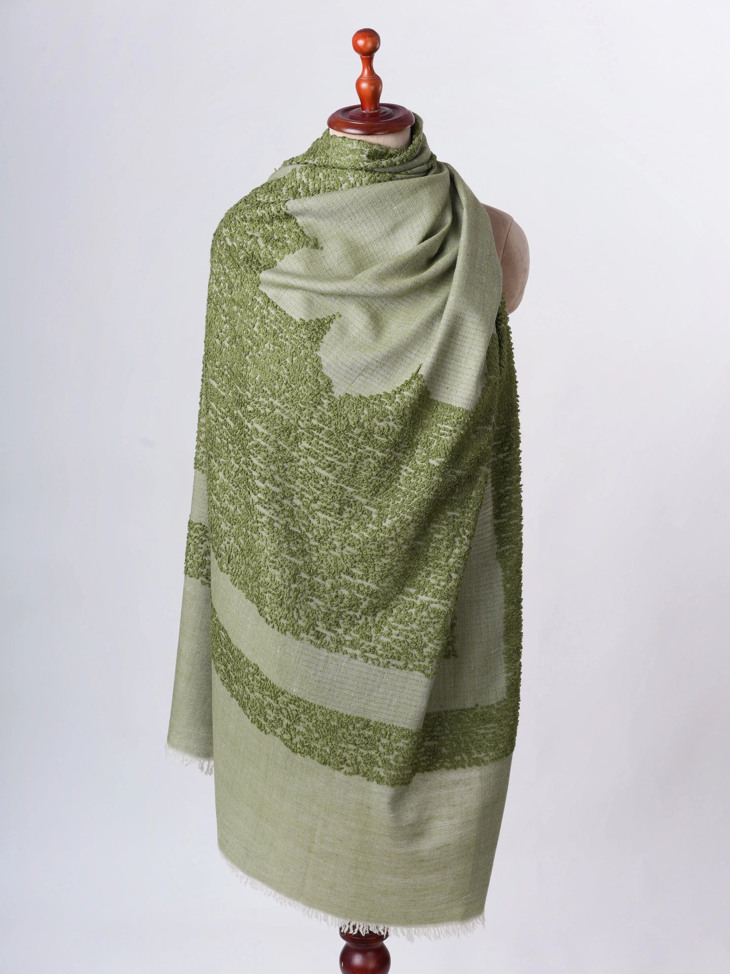 Towel Weave Handwoven Authentic Pashmina Shawl – Soft Timeless Luxury Shahkaar