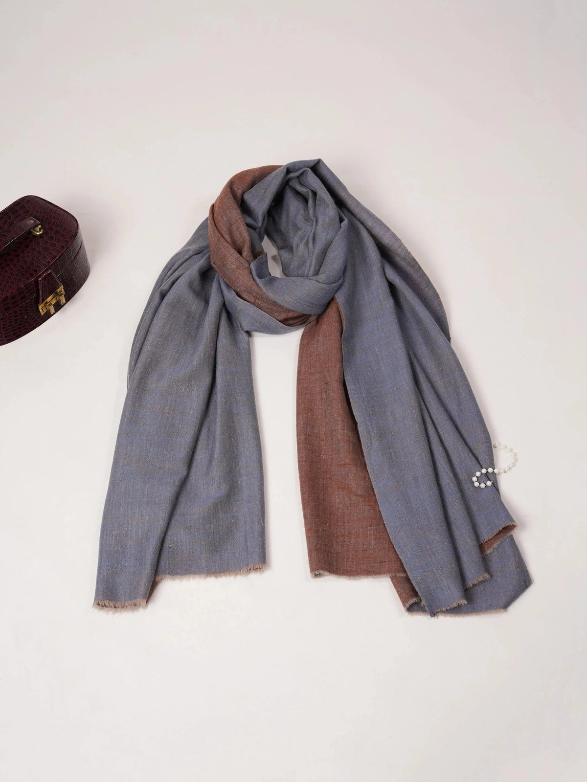 Dual Tone Oversized Handwoven Original Pashmina Shawl