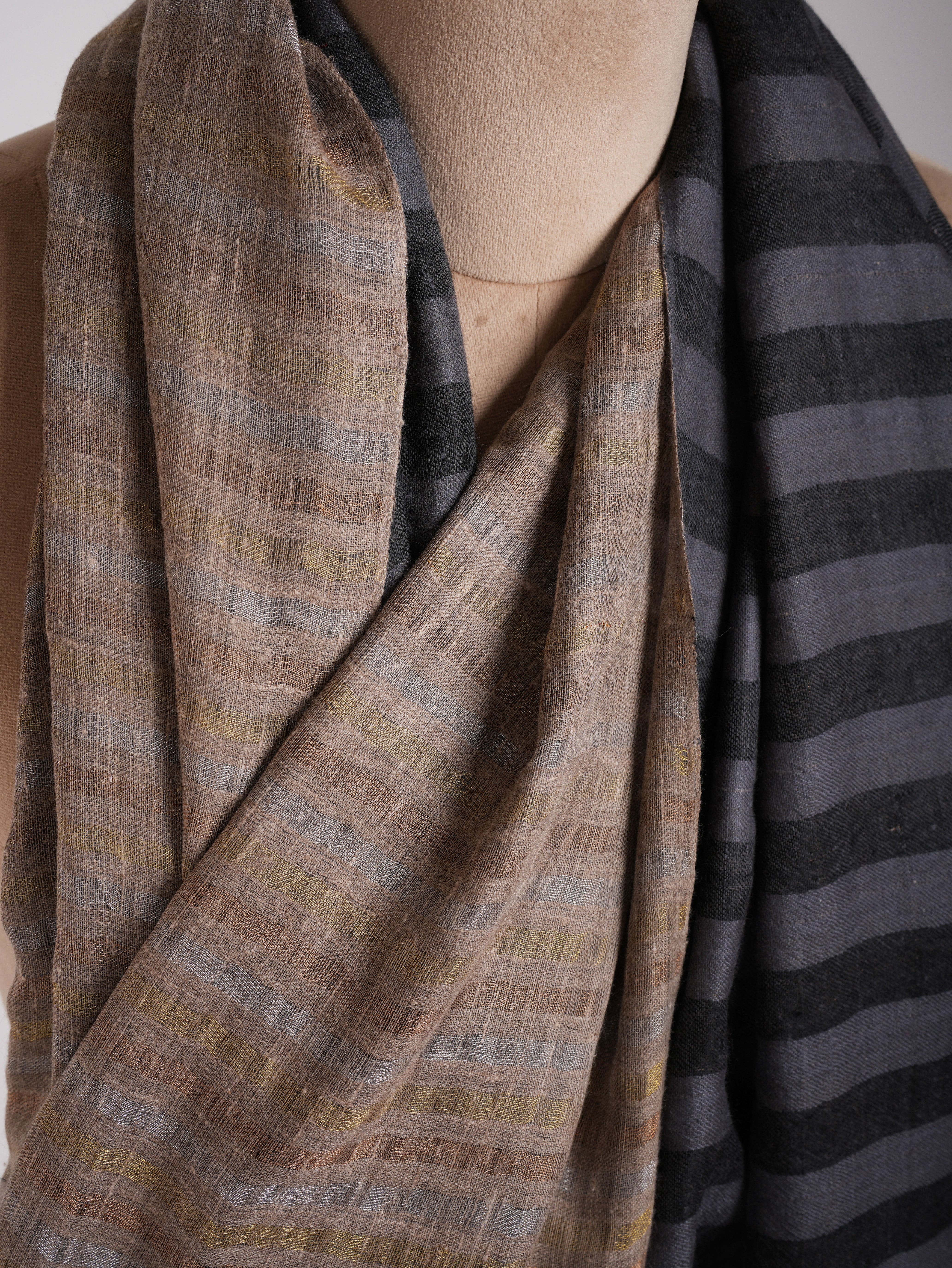 Enveloppe de pashmina authentique tissée à la main à la main