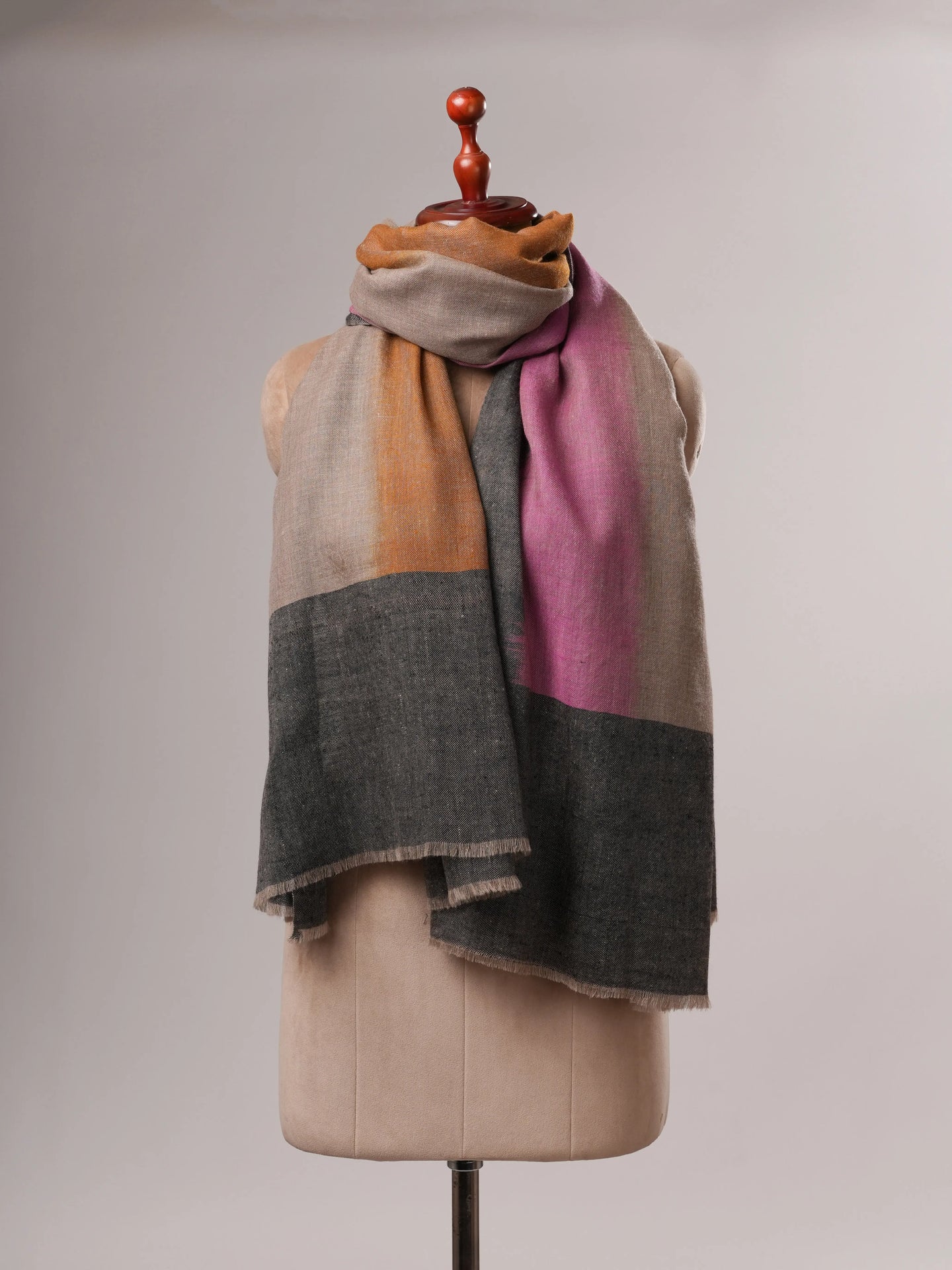 Artisan Made Ikat Pashmina Shawl Lightweight & Warm