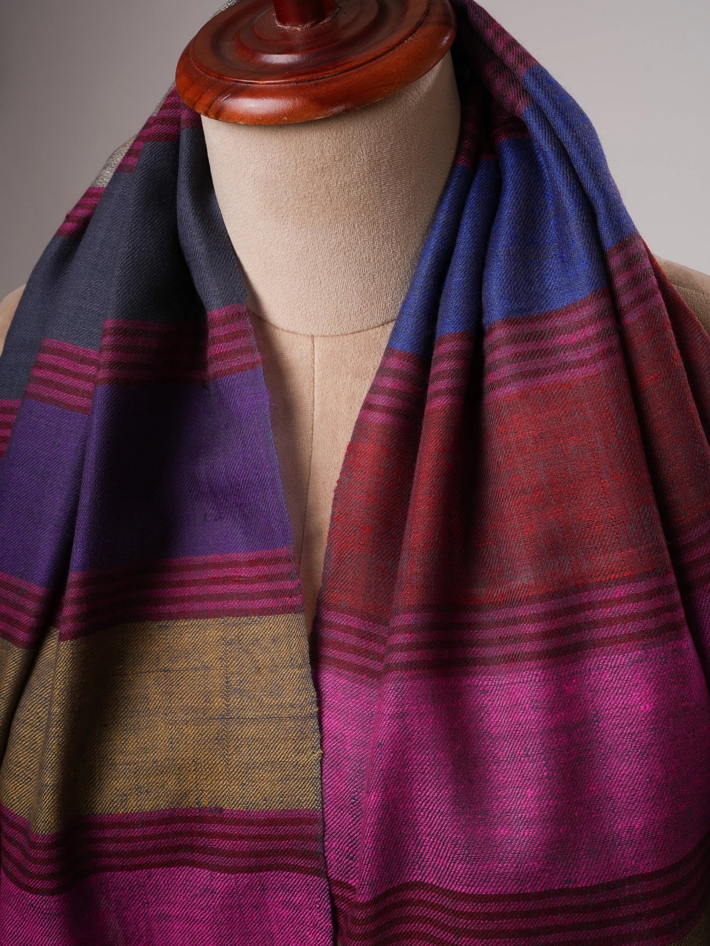 Featherlight Premium Striped Pashmina Shawl Shahkaar