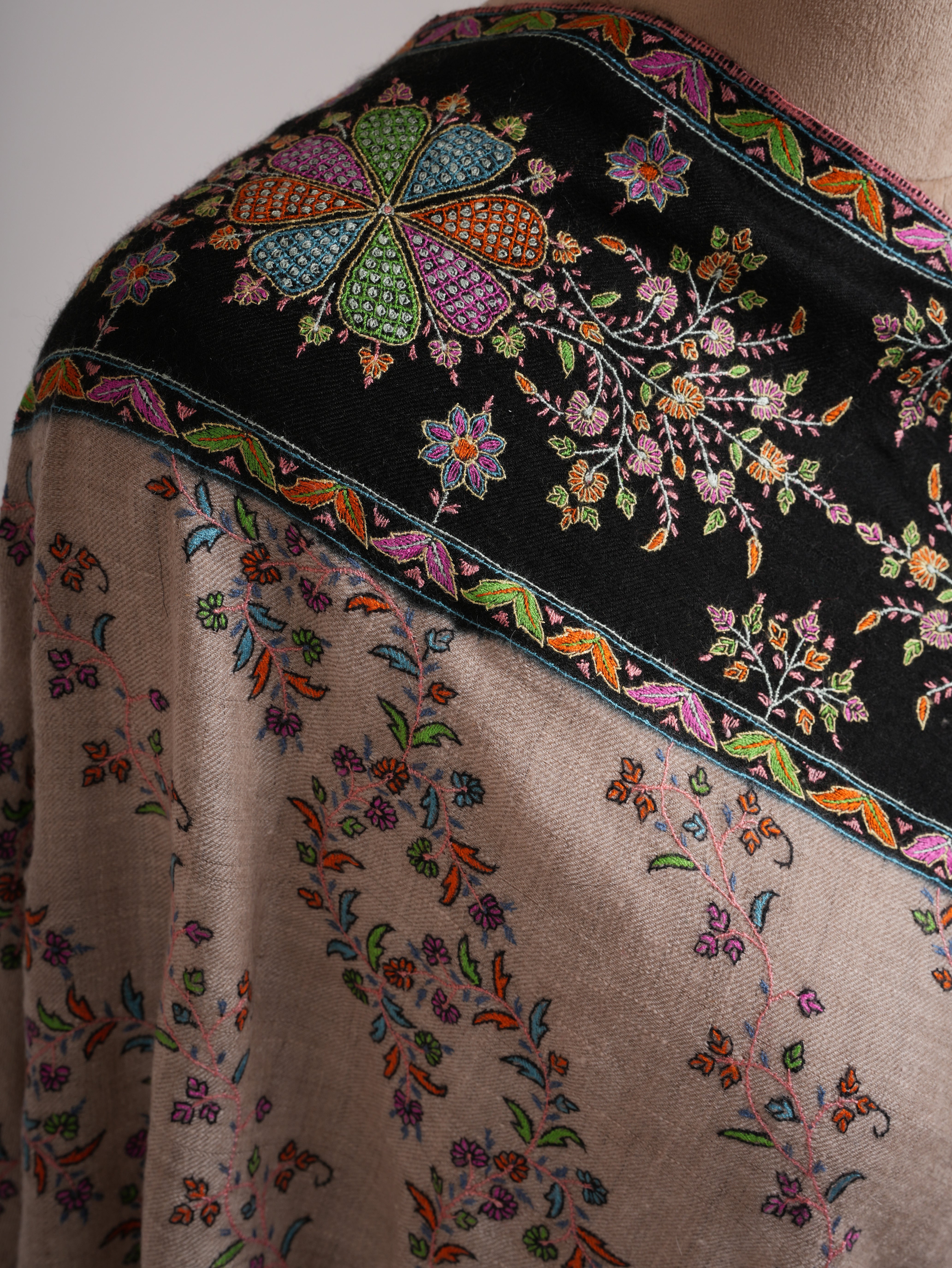 Premium Needlework Artistic Pashmina Shawl