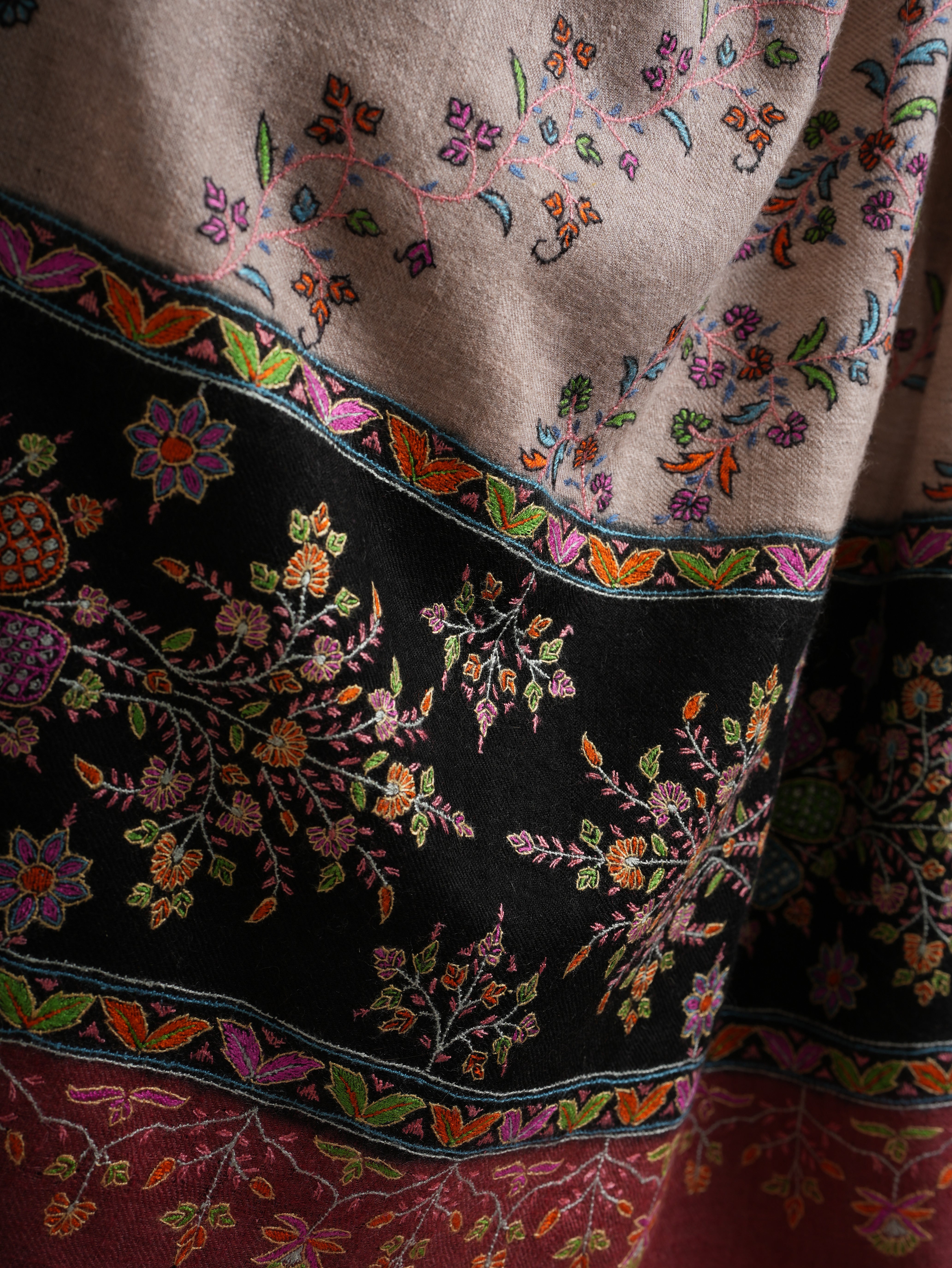 Premium Needlework Artistic Pashmina Shawl