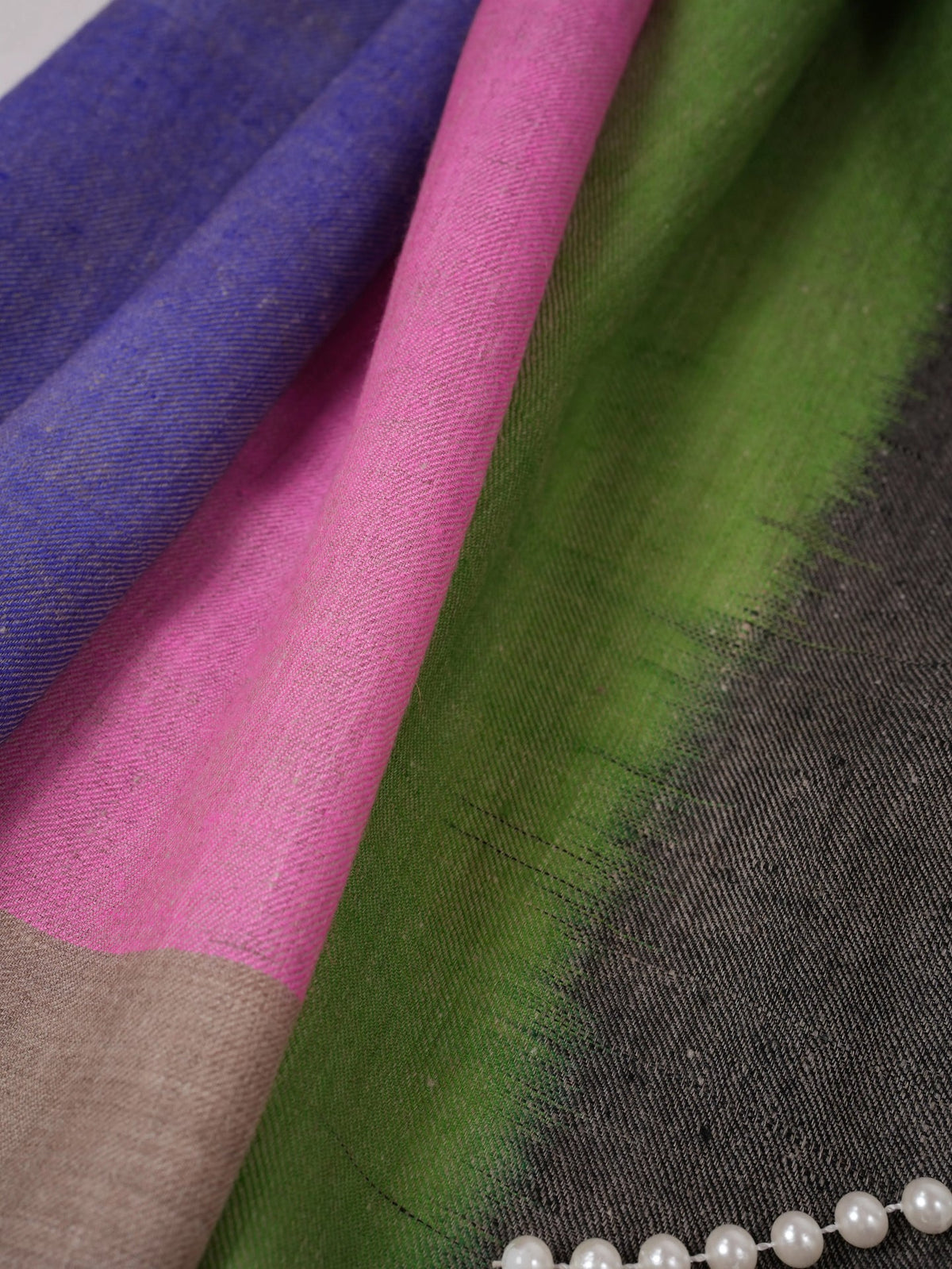 Handwoven Soft Pashmina Shawl with Ikat Weave