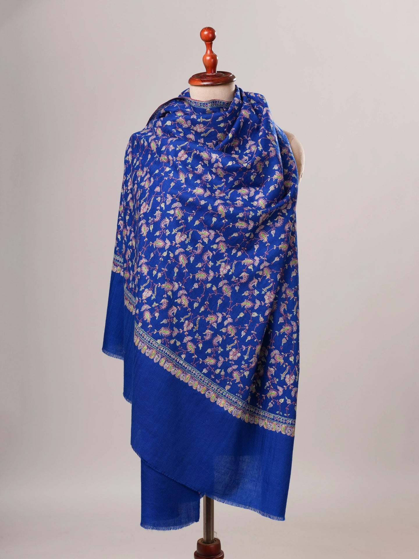 Hand Embroidered All Over Jali Pure Pashmina Shawl Shahkaar Global