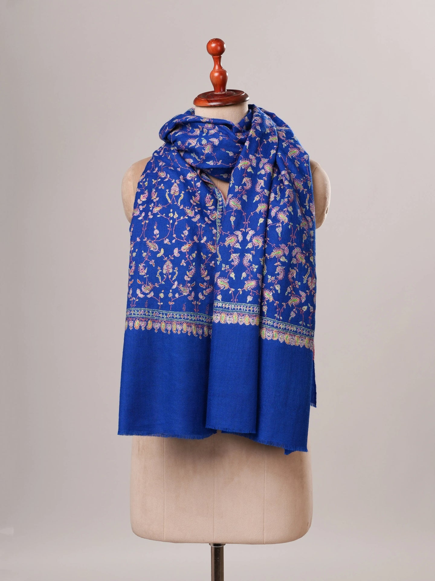 Hand Embroidered All Over Jali Pure Pashmina Shawl Shahkaar Global