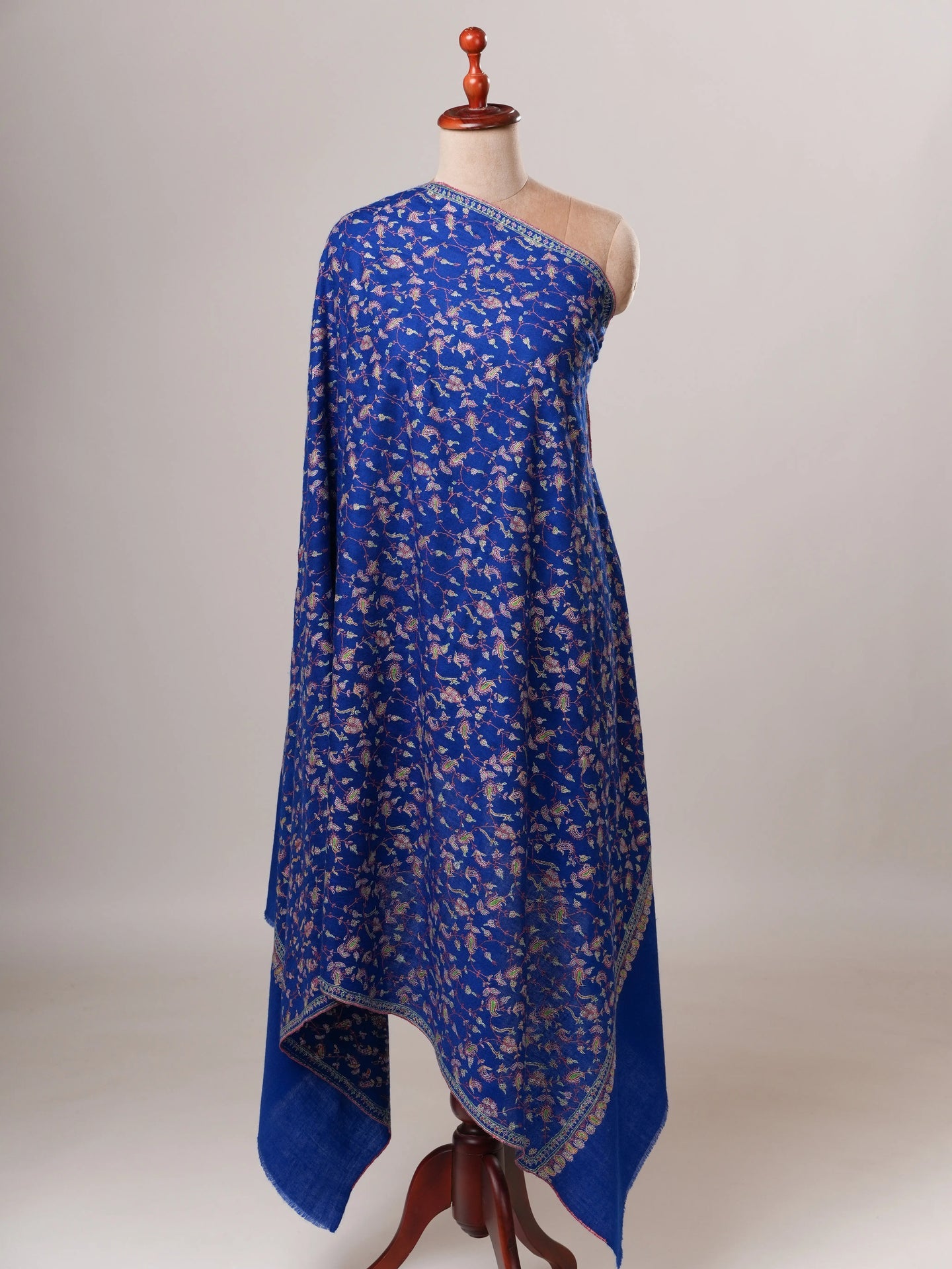 Hand Embroidered All Over Jali Pure Pashmina Shawl Shahkaar Global