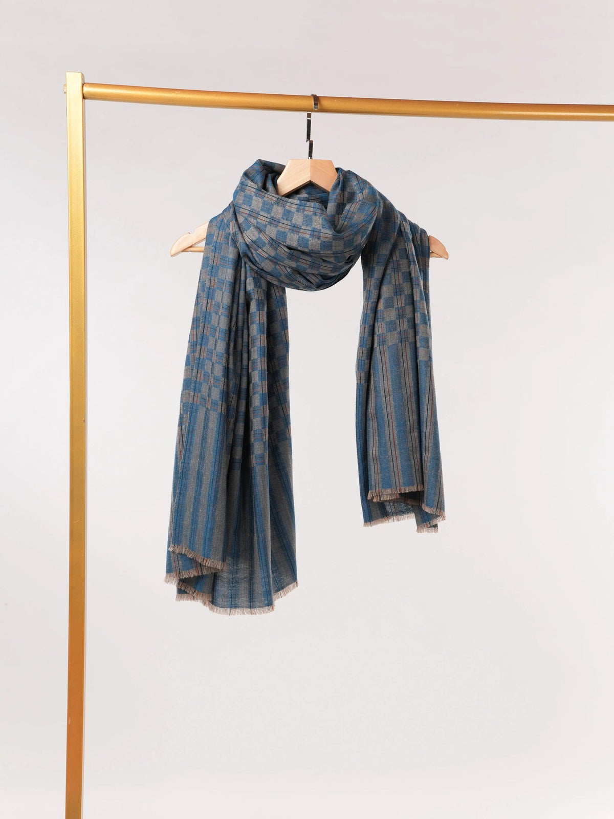 Dual Shade Weave Handwoven Genuine Pashmina Shawl