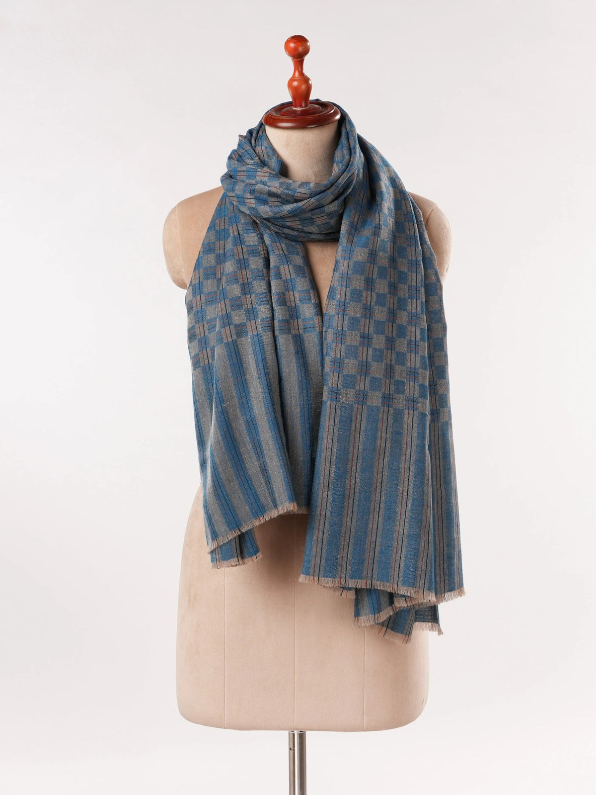 Dual Shade Weave Handwoven Genuine Pashmina Shawl