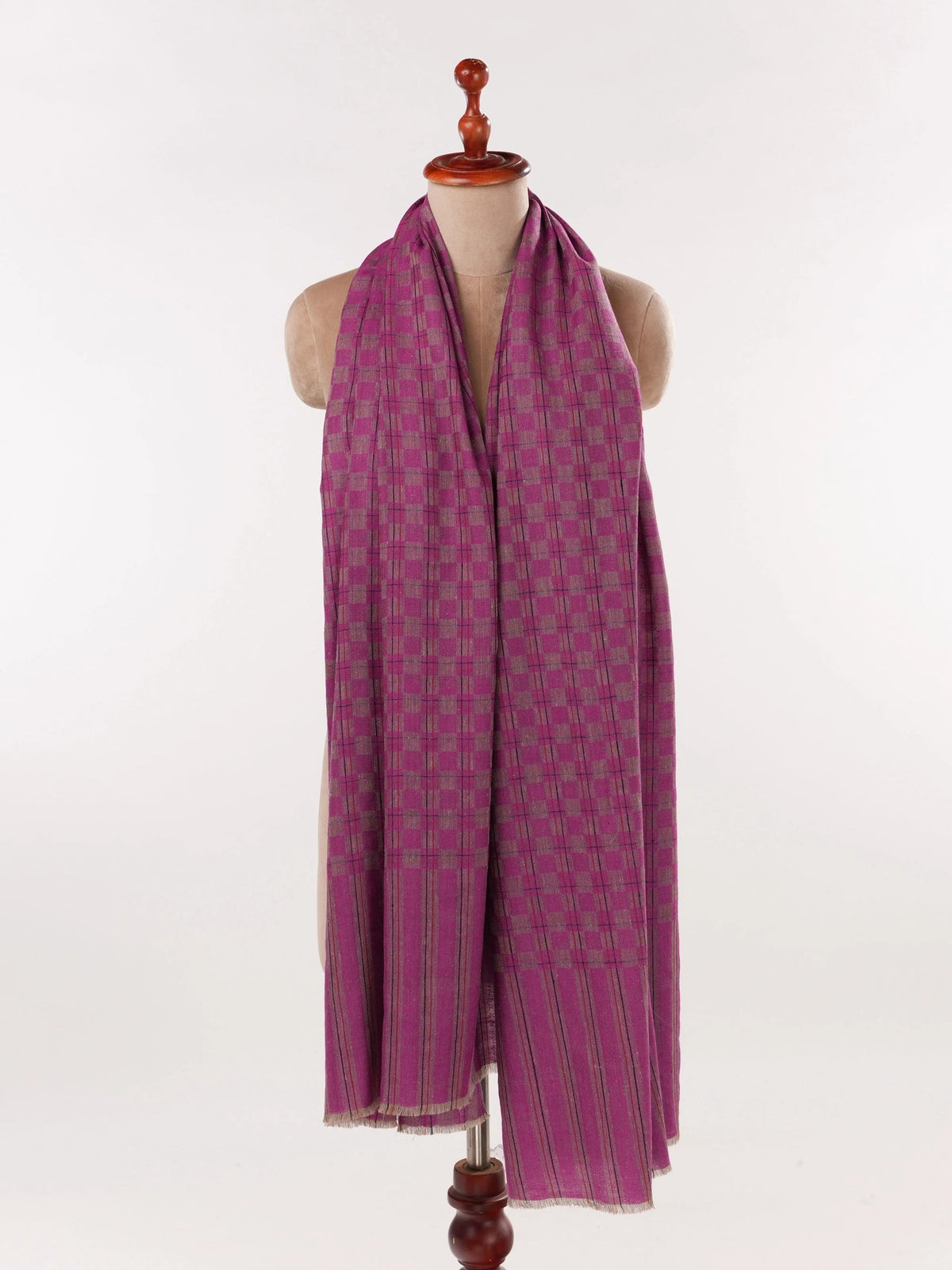 Rasberry Pink Handwoven Soft Pashmina Shawl