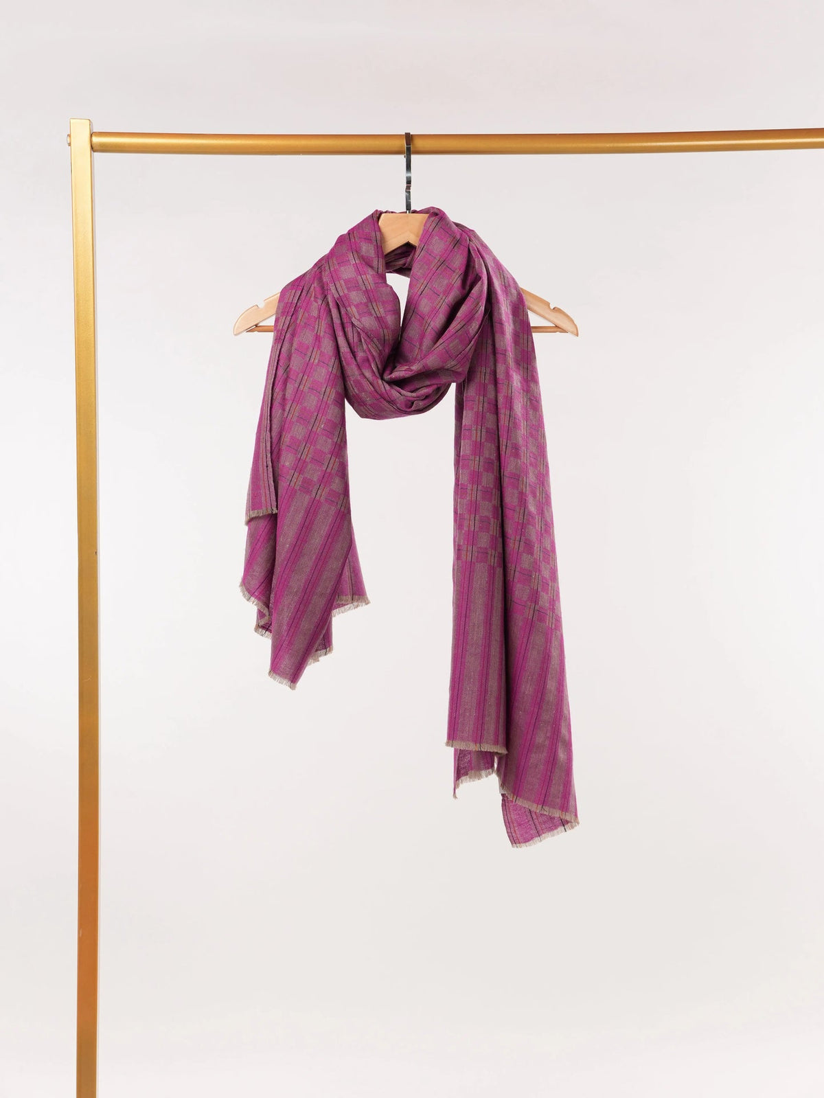 Rasberry Pink Handwoven Soft Pashmina Shawl