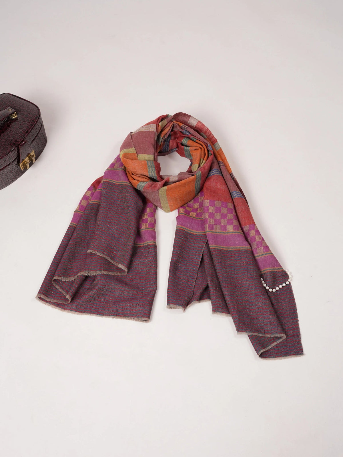 Handwoven Multicolor Soft Pashmina Shawl