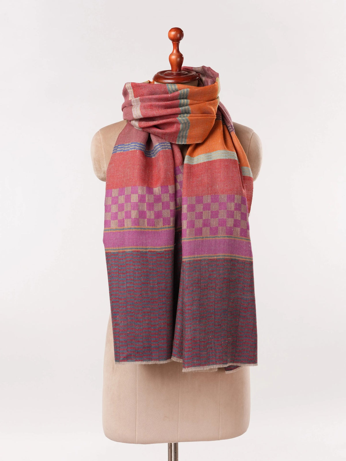 Handwoven Multicolor Soft Pashmina Shawl