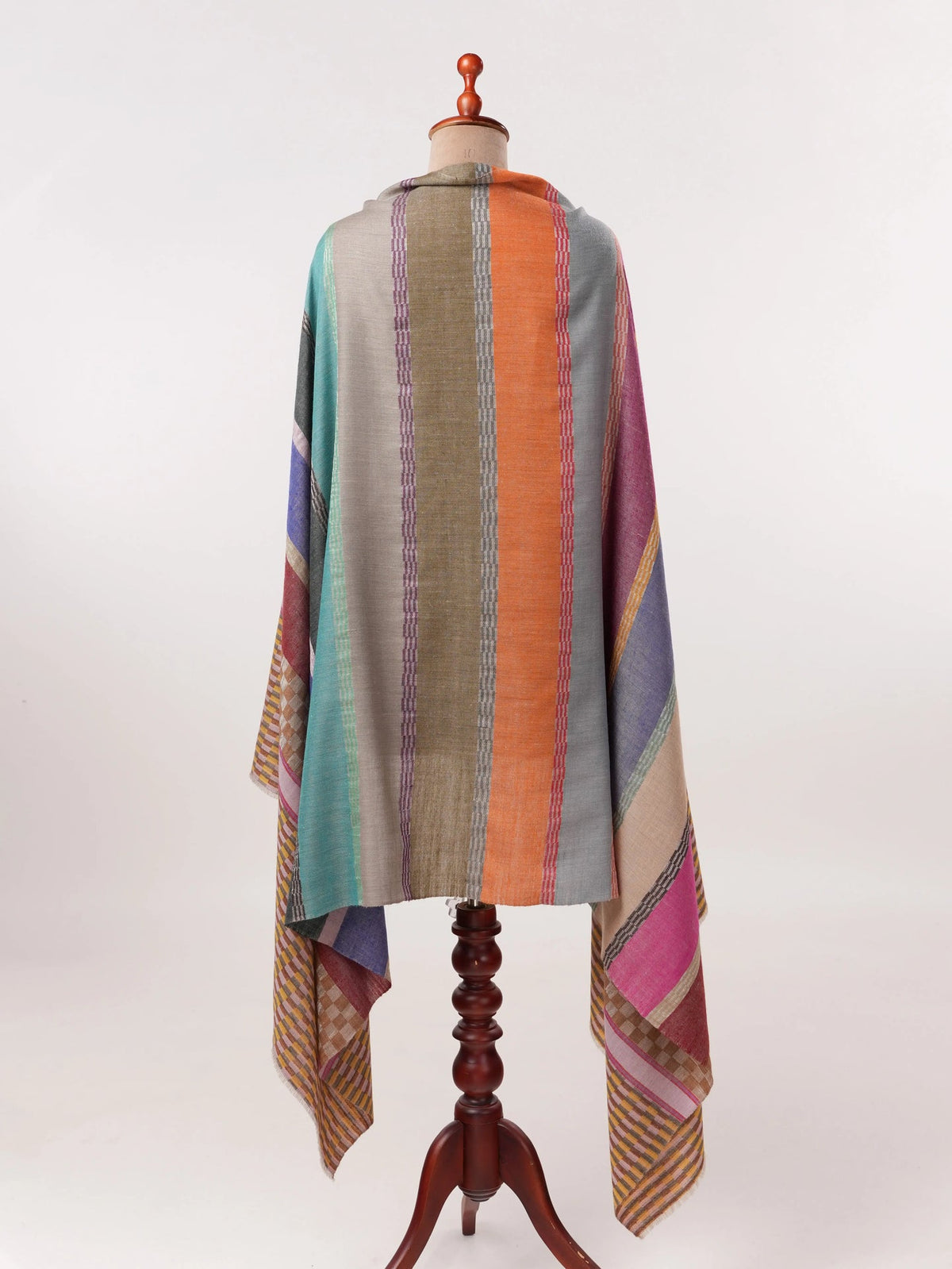 Handwoven Dual Shade Classic Pashmina Shawl