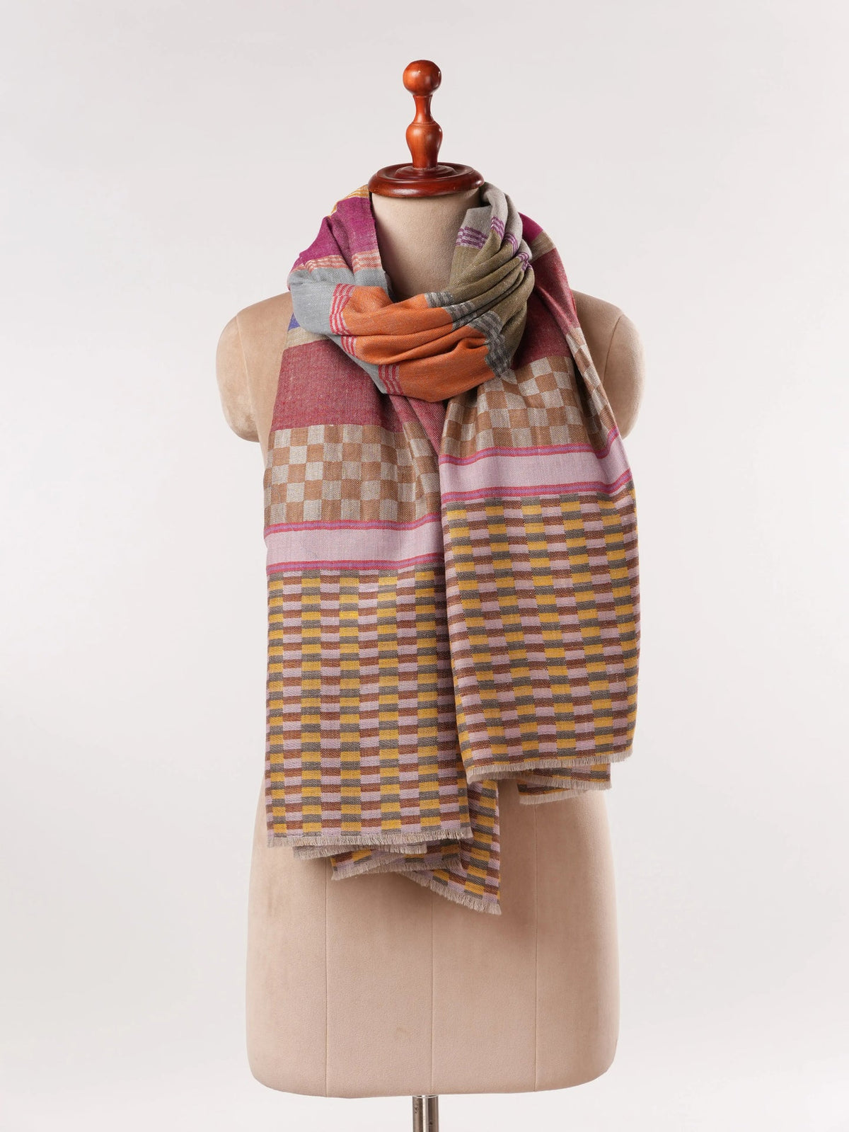 Handwoven Dual Shade Classic Pashmina Shawl