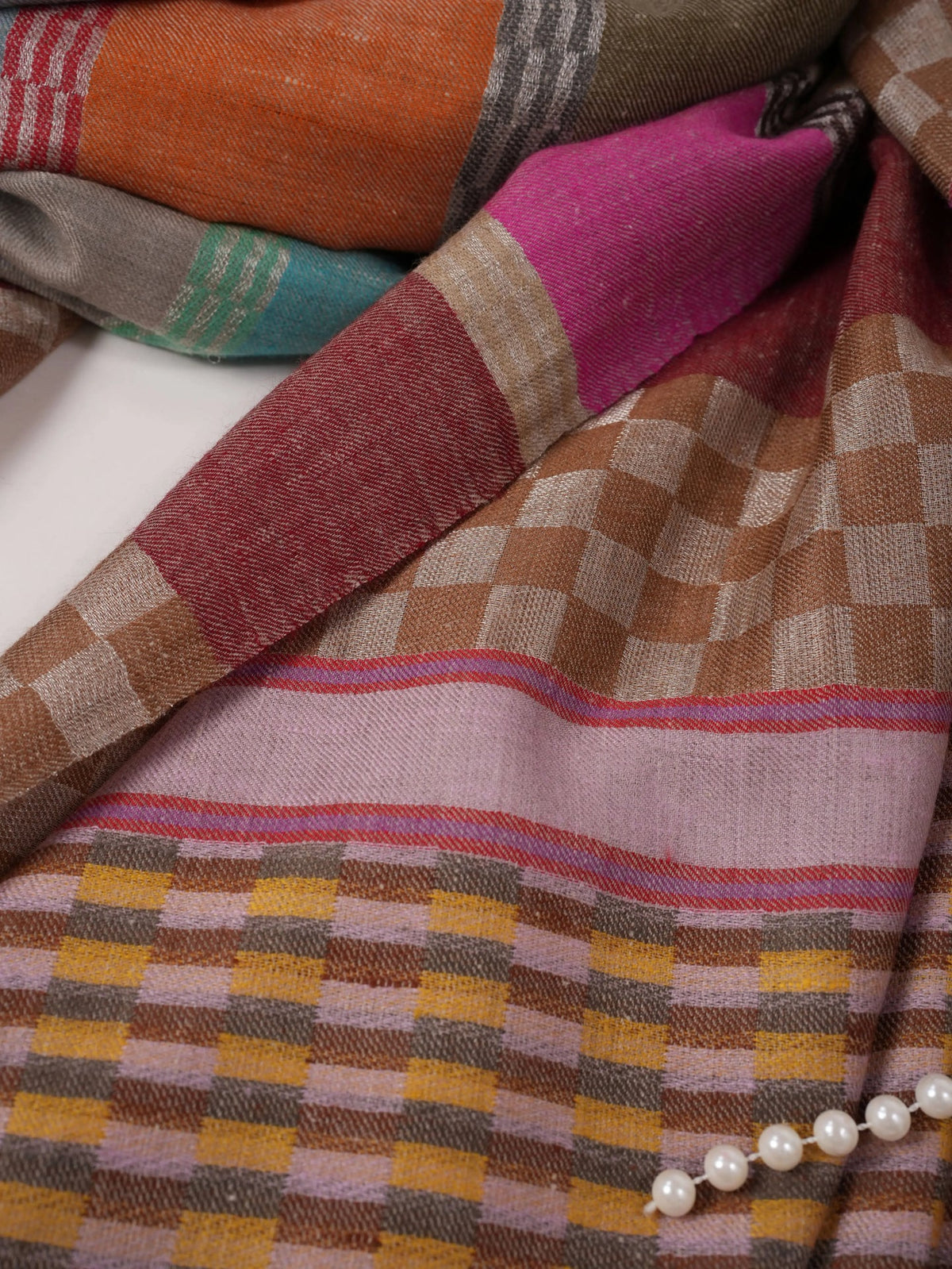 Handwoven Dual Shade Classic Pashmina Shawl