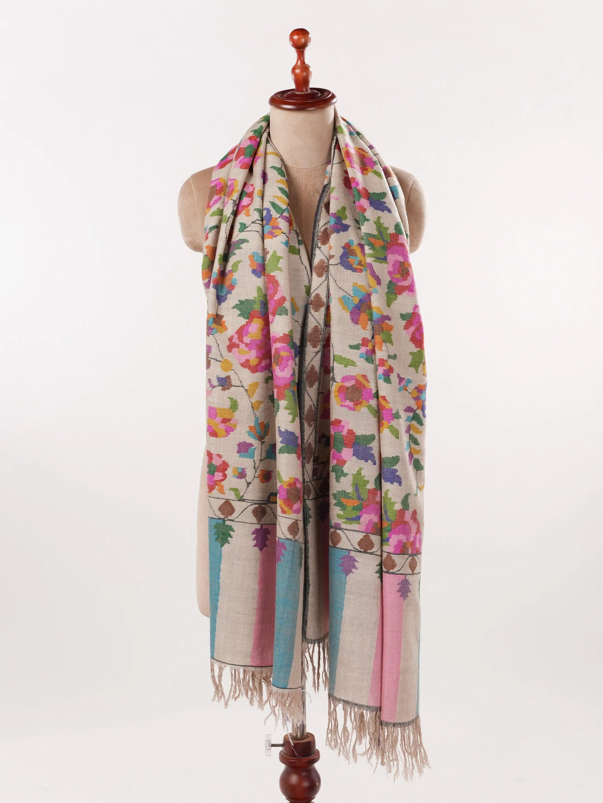 Kani Handwoven Original Pashmina Shawl for a Heritage Look Shahkaar.com