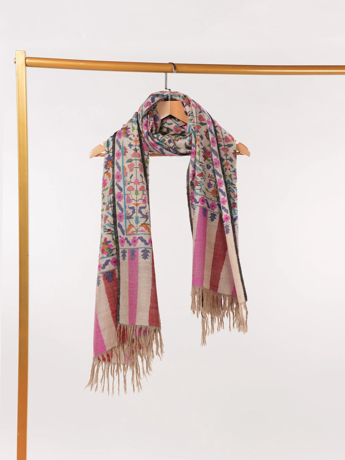 Kani Elegant Handwoven Pashmina Dress Shawl Shahkaar.com