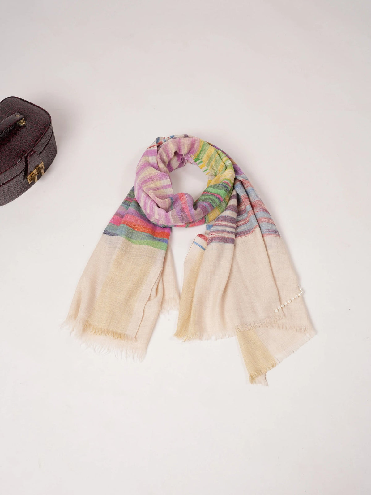 Ikat Handwoven Featherlight Pashmina Shawl