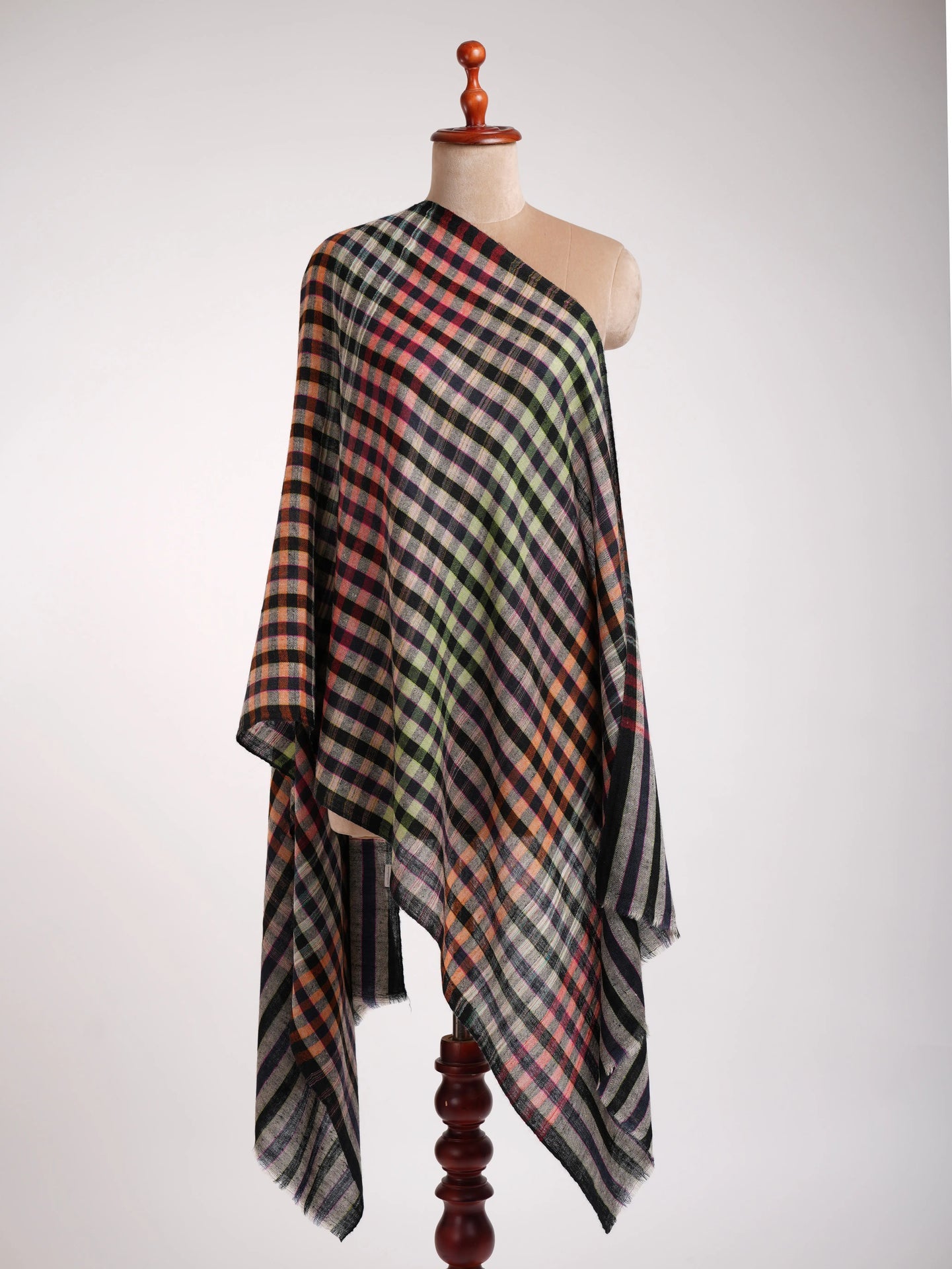 Contemporary Handwoven Pure Cashmere Scarf Shahkaar