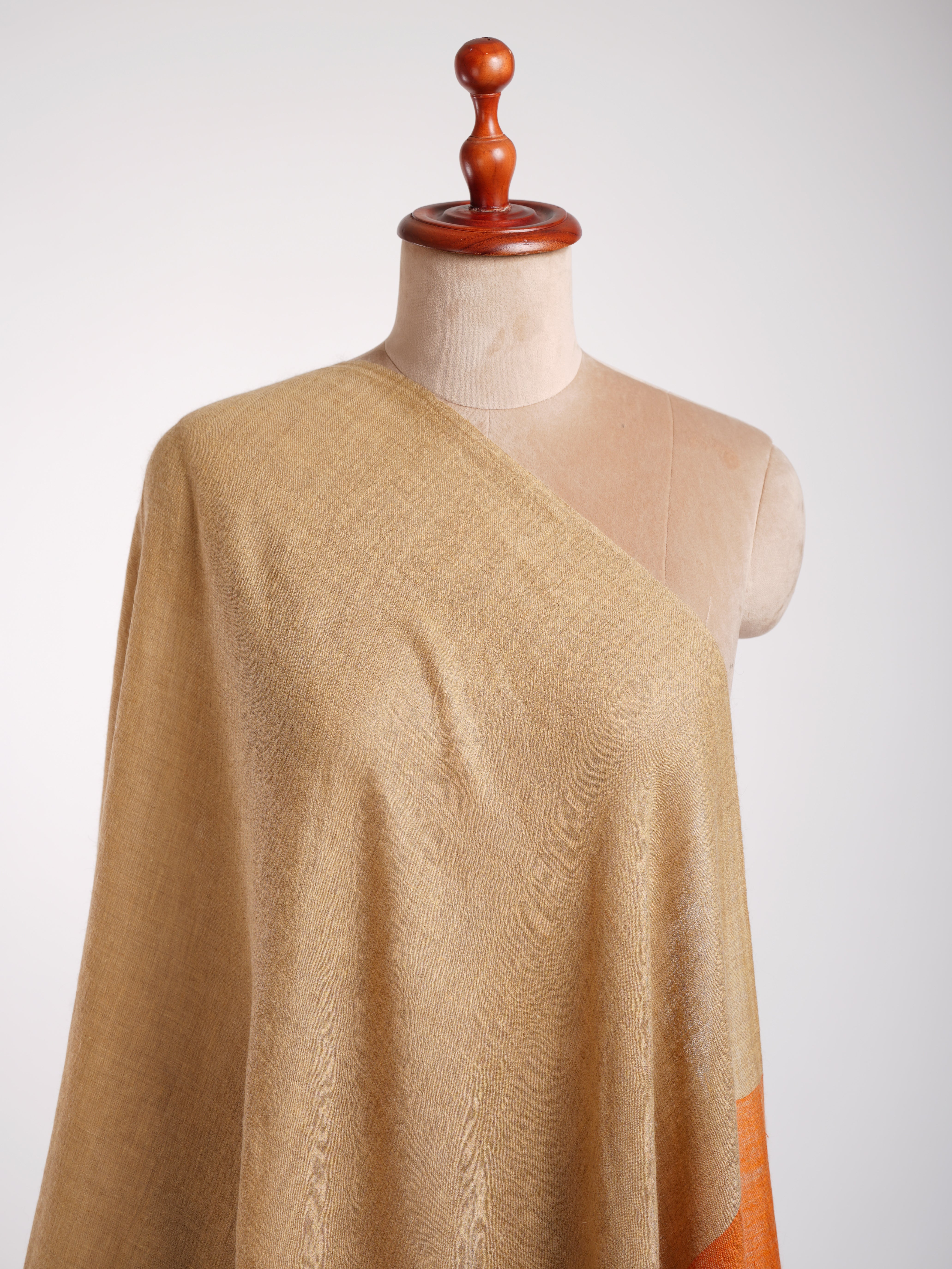 Écharpe indienne en cachemire Tangerine Palla