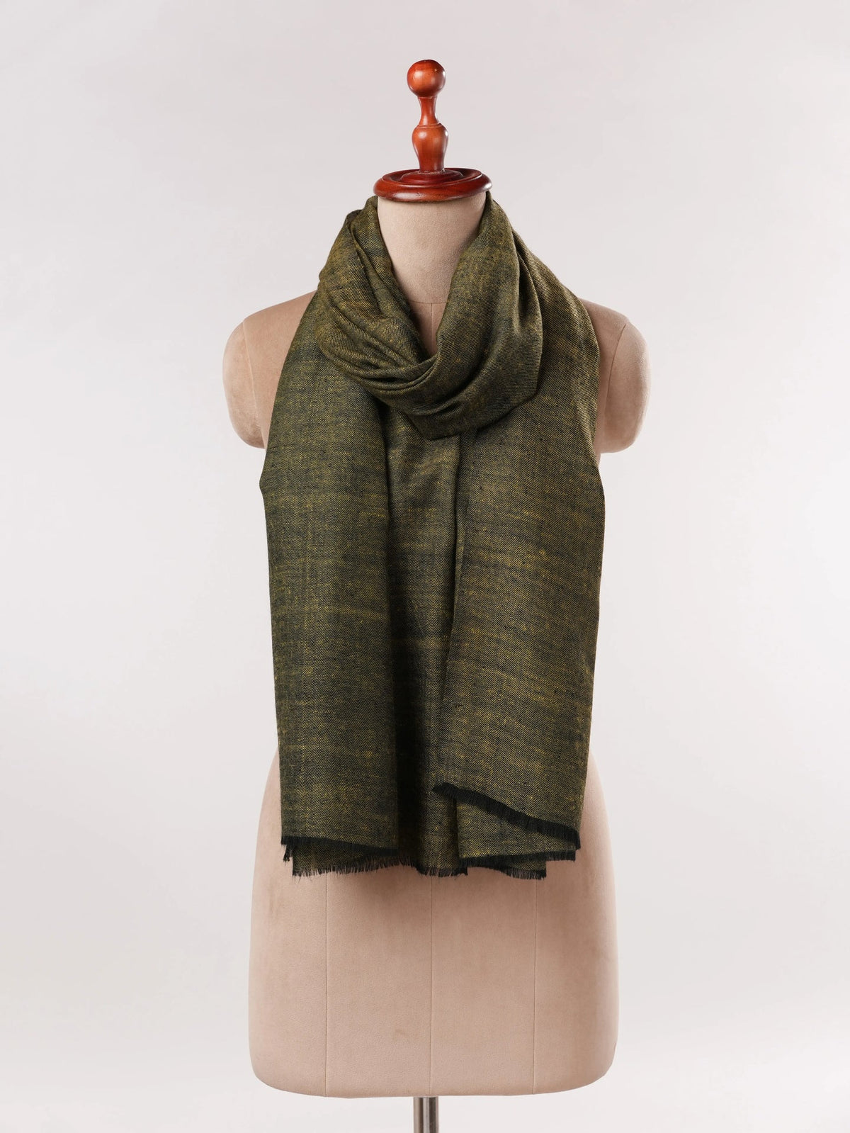 Handwoven Cross Shade Pure Cashmere Scarf