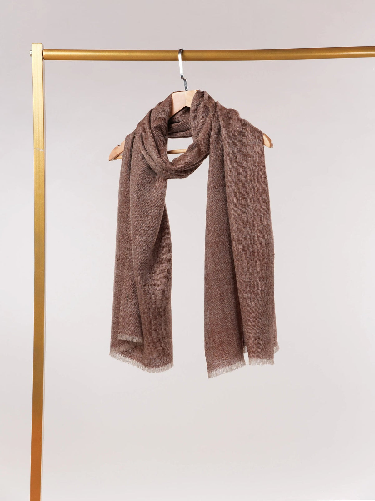 Cross Shade Handspun Handwoven Original Cashmere Scarf